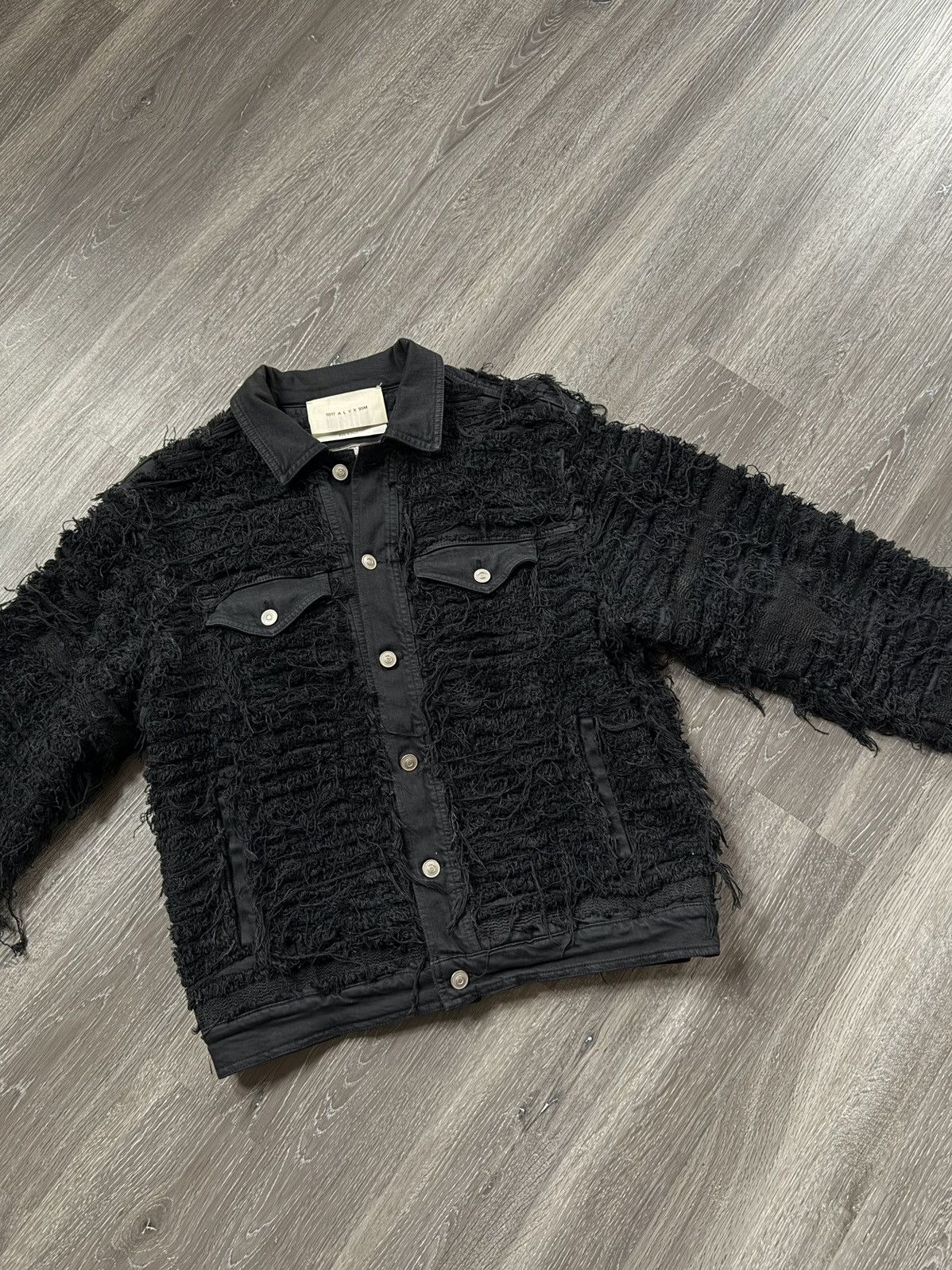 1017 ALYX 9SM × Blackmeans Blackmeans Shredded Denim Jacket Size US M / EU 48-50 / 2 - 2 Thumbnail