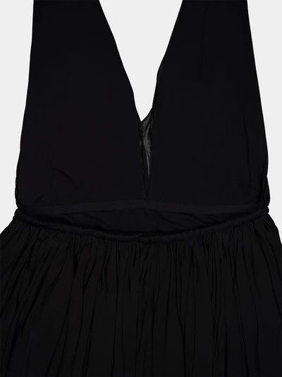 Saint Laurent Paris o1s1wg110924 Backless Dress in Crepe Jersey in Black Size L / US 10 / IT 46 - 5 Thumbnail