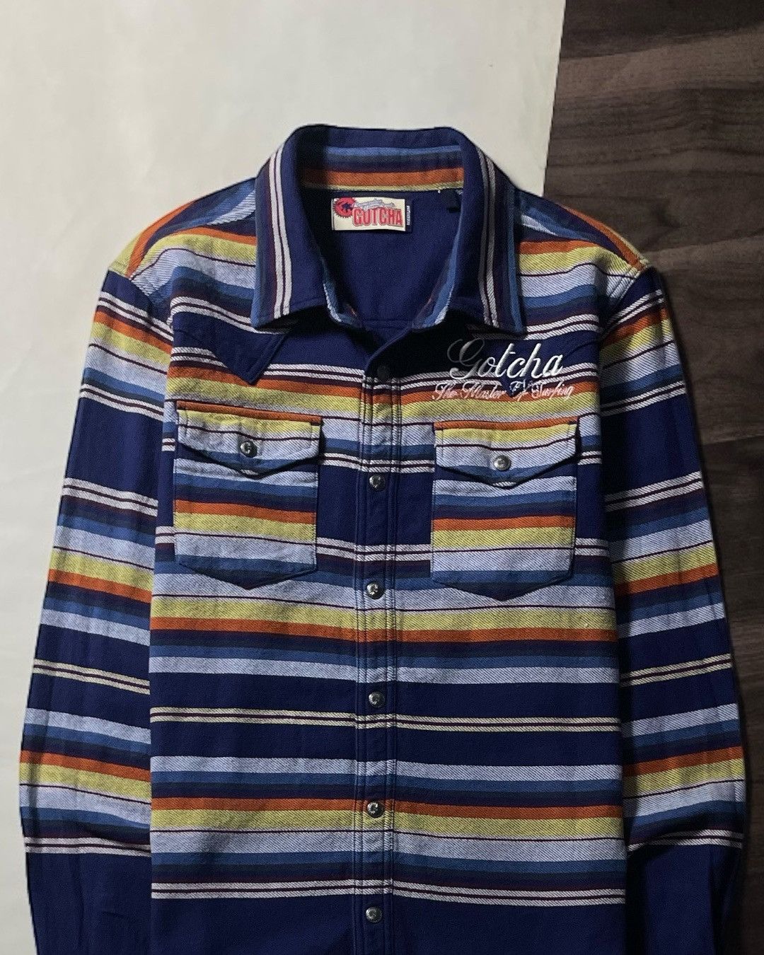 Japanese Brand HEAVY FLANNEL SHIRT WESTERN GOTCHA JAPAN SIZE M fit S Size US S / EU 44-46 / 1 - 2 Thumbnail