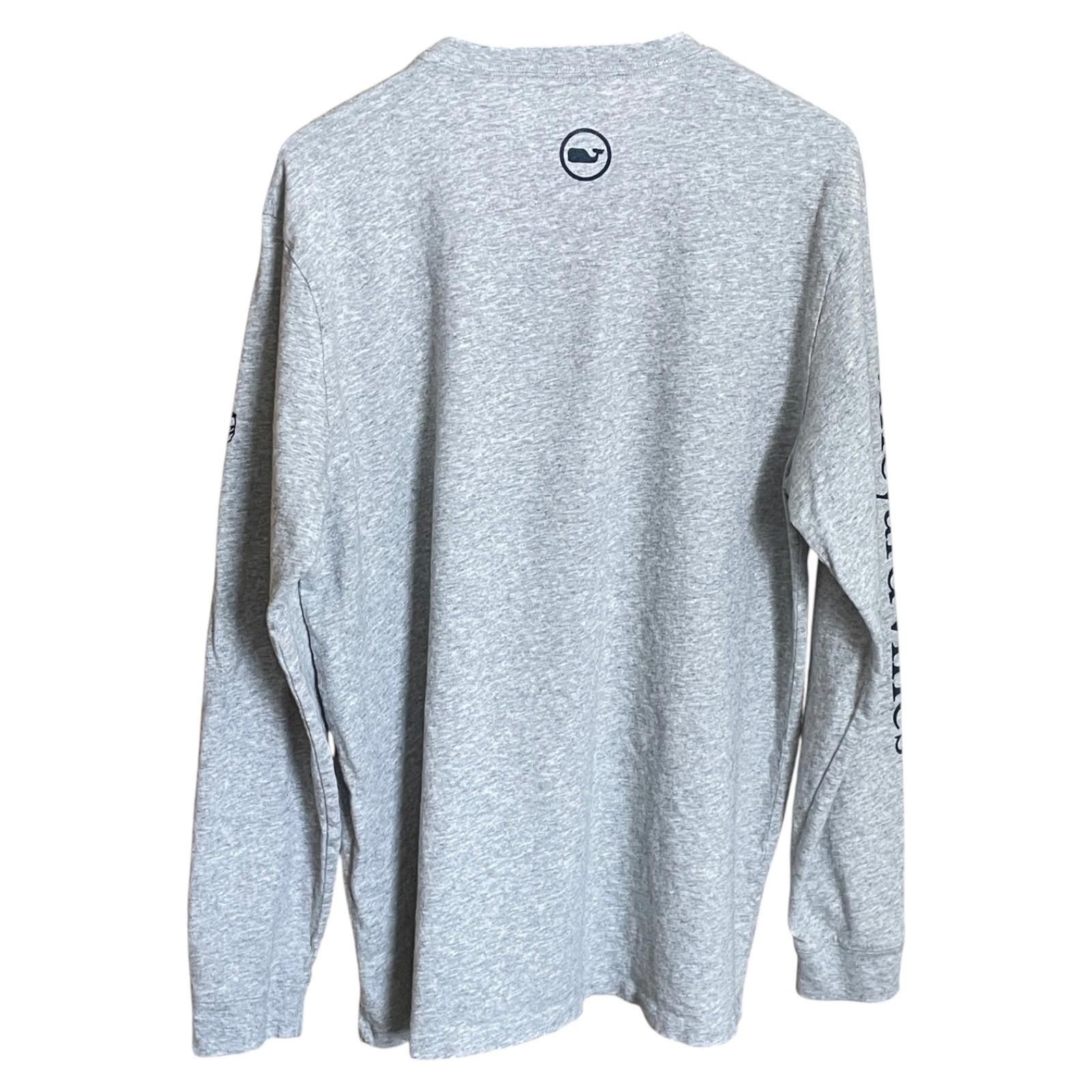Vineyard Vines Vineyard Vines Lacrosse LS Large Pocket T-Shirt Gray Mens Size US L / EU 52-54 / 3 - 2 Thumbnail