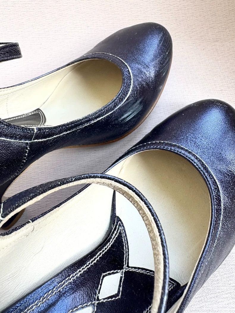 Vivienne Westwood Vivienne Westwood Metallic blue cat paw shoes Size US 5.5 / IT 35.5 - 7 Thumbnail
