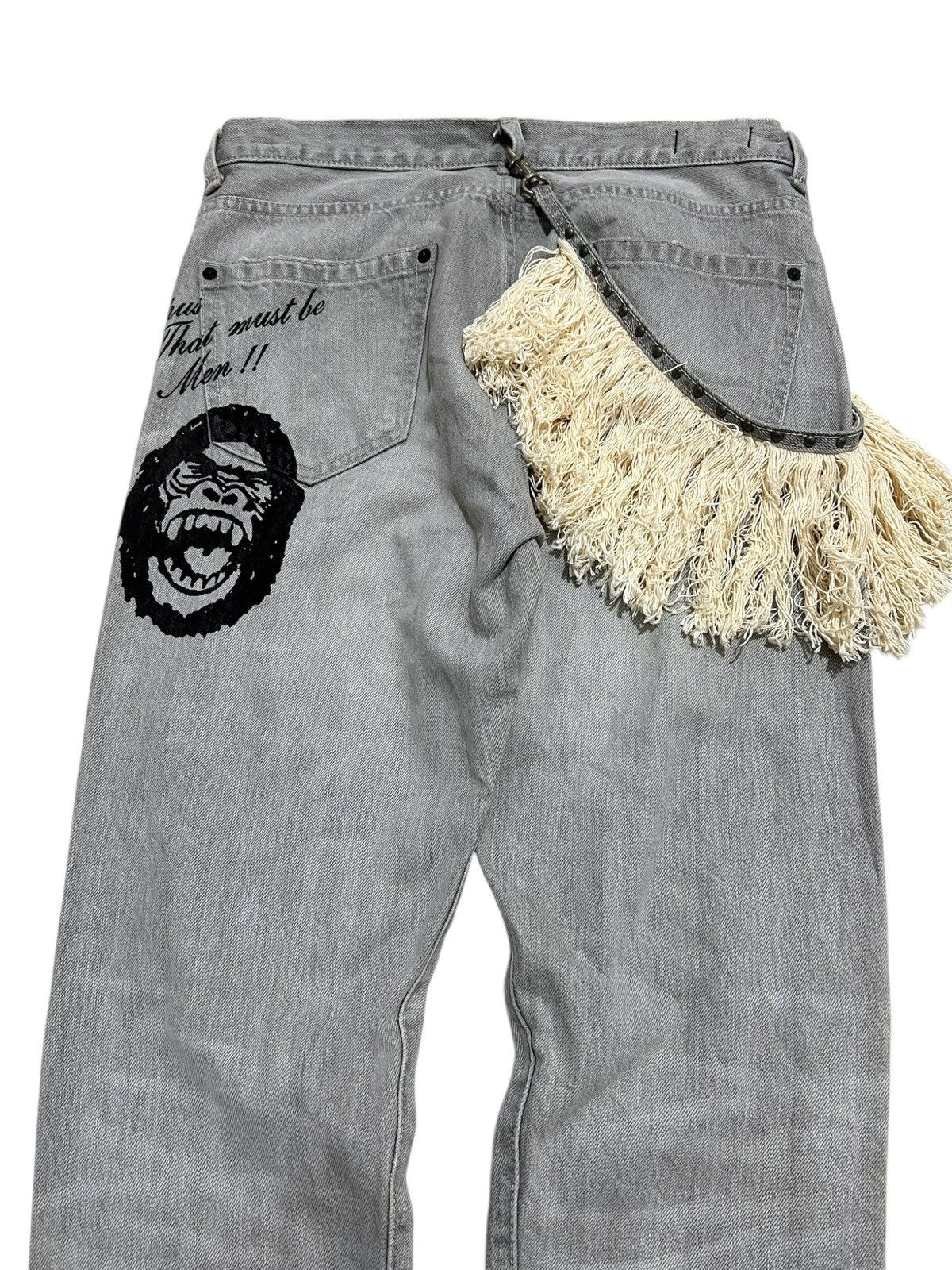 If Six Was Nine RNA distressed japanese punk jeans Size US 31 - 4 Thumbnail
