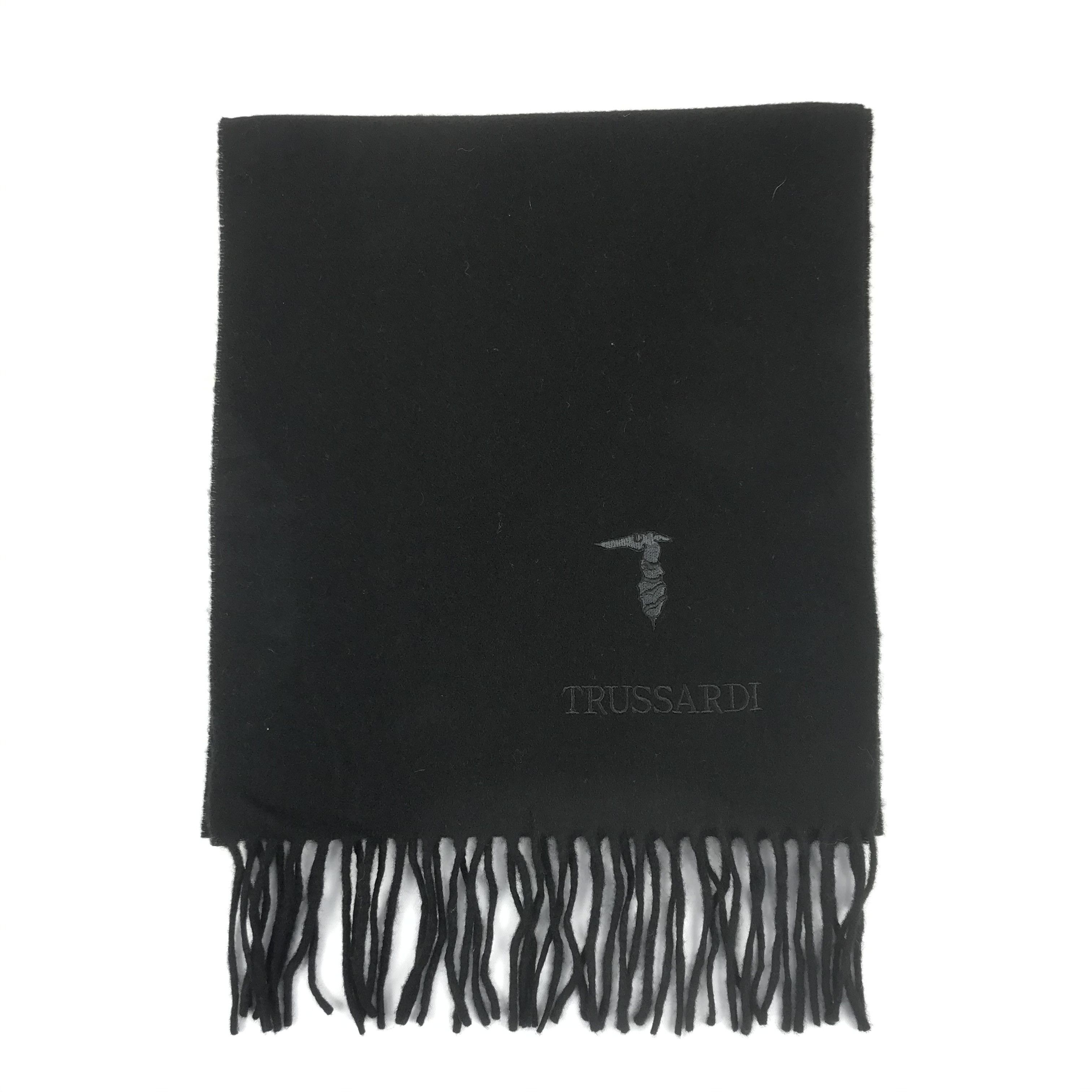 Trussardi Vintage Trussardi Scarf Muffler Wool Cashmere Scarves Size ONE SIZE - 2 Thumbnail