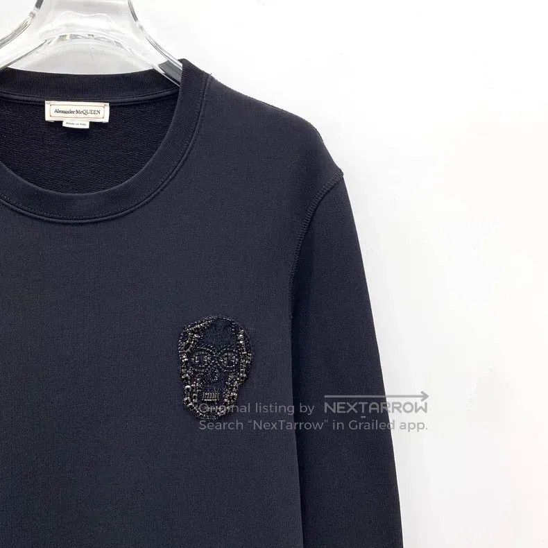 Alexander McQueen Alexander Mcqueen Black skull beaded cotton round-neck lon Size US S / EU 44-46 / 1 - 3 Thumbnail
