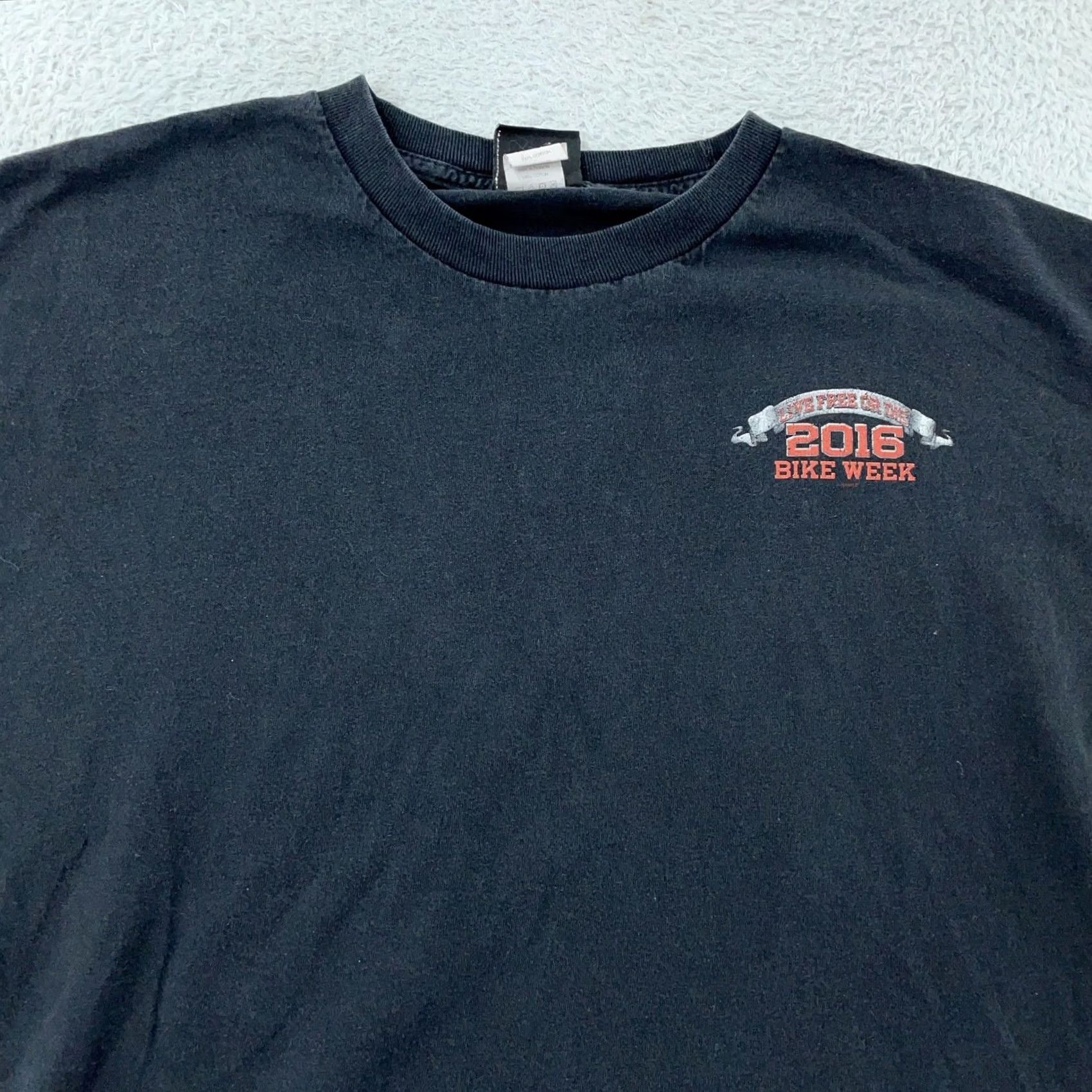 Harley Davidson Harley-Davidson Shirt L/XL Black 2016 Bike Week Concord NH Graphic Heritage Mens T-Shirt Short Sleeve Crew Neck Cotton Graphic Print Vintage: No Size US L / EU 52-54 / 3 - 3 Thumbnail