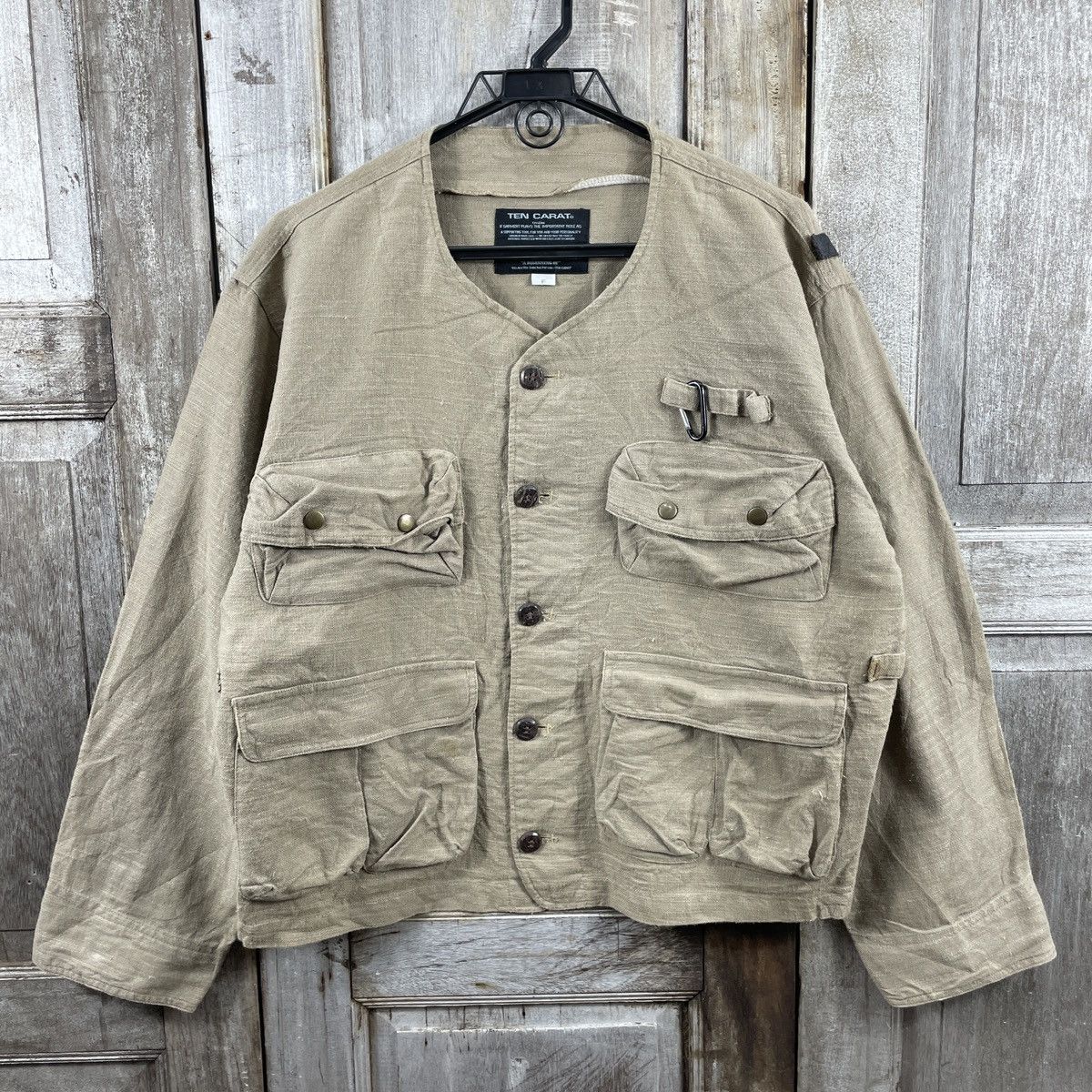Japanese Brand Ten Carat Japan Military Tactical Multi Pocket Jacket Size US L / EU 52-54 / 3 - 1 Thumbnail