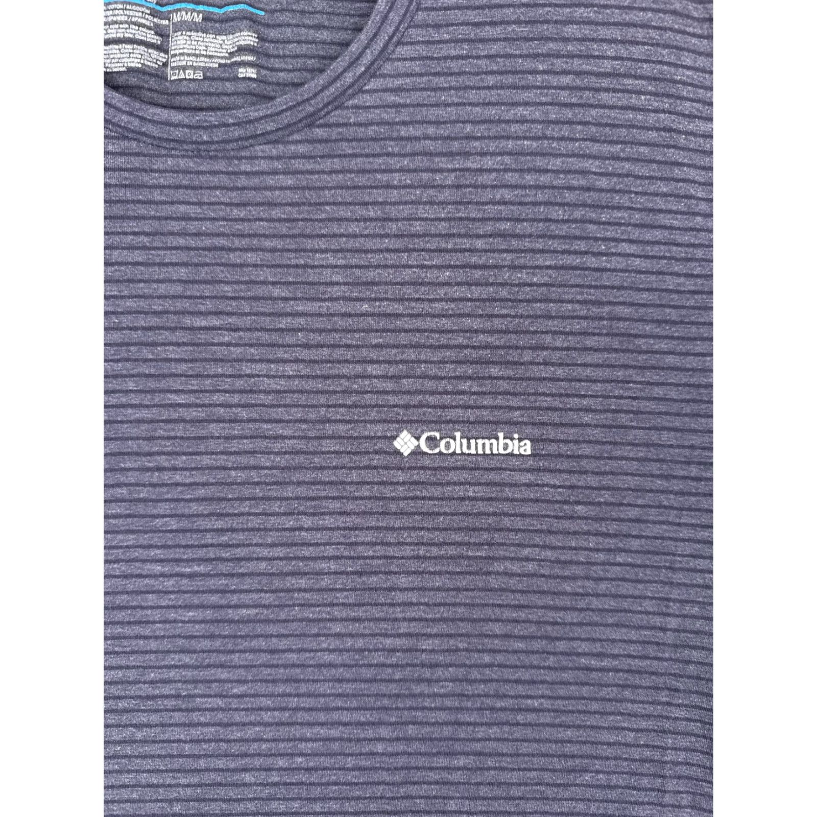 Vintage VINTAGE? No. Columbia Shirt Men Medium Blue Stripe Short Sleeve Crew Neck Cotton Blend Size US M / EU 48-50 / 2 - 6 Thumbnail