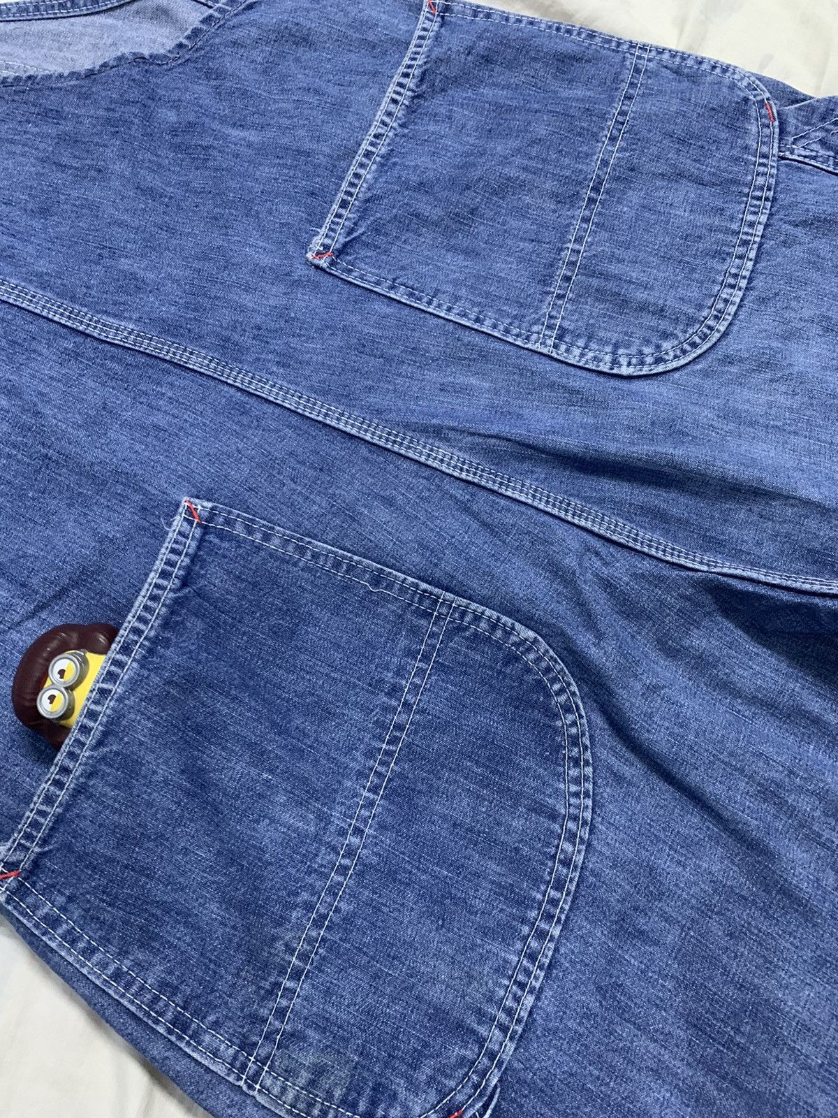 Big Mac Vintage 70s Big Mac Classic Baggy Carpenter Denim Overalls Size US 37 - 19 Thumbnail