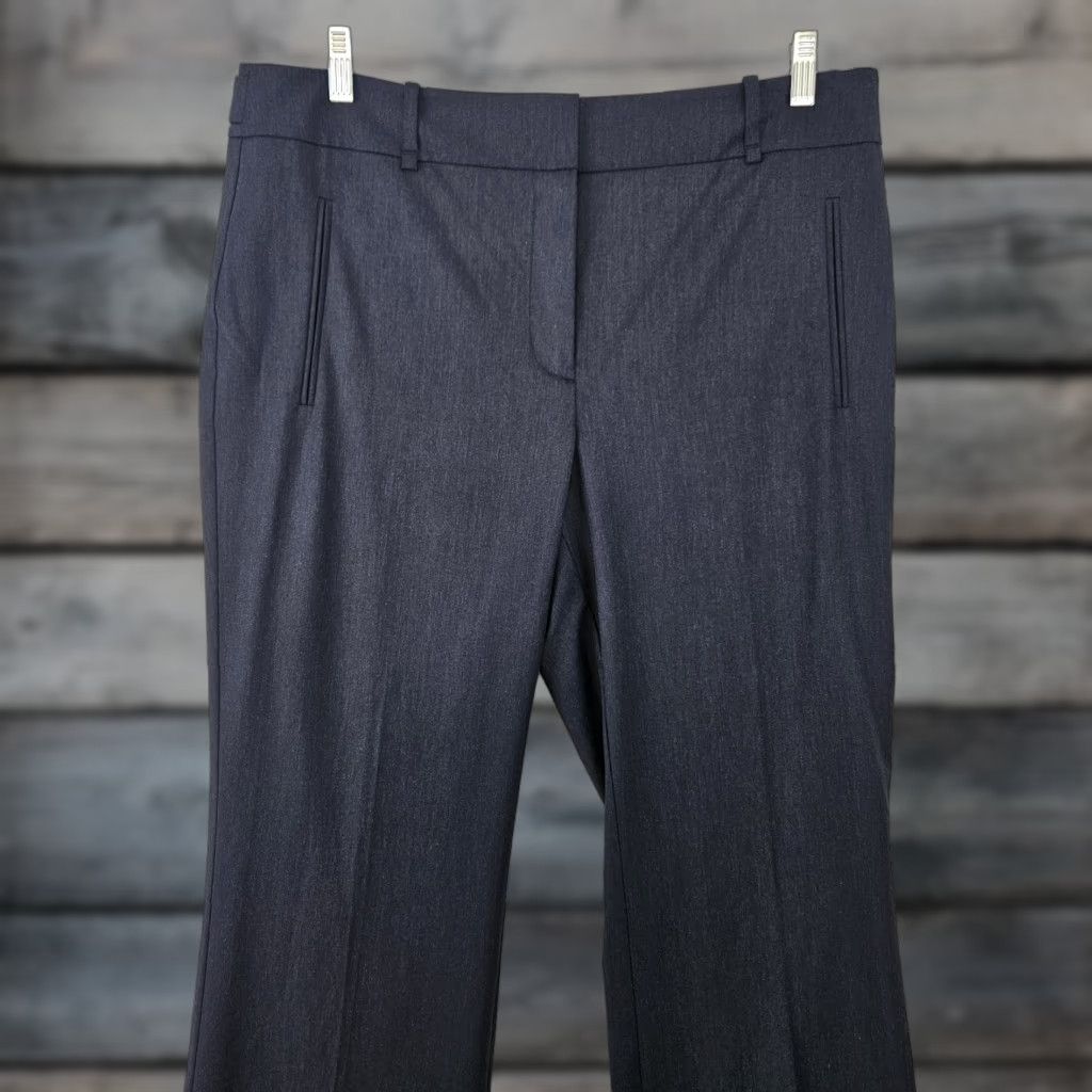 Loft Ann Taylor LOFT Kate Pants Womens 12 Blue High Rise Rayon Blend Solid Size 34" / US 12 / IT 48 - 1 Thumbnail