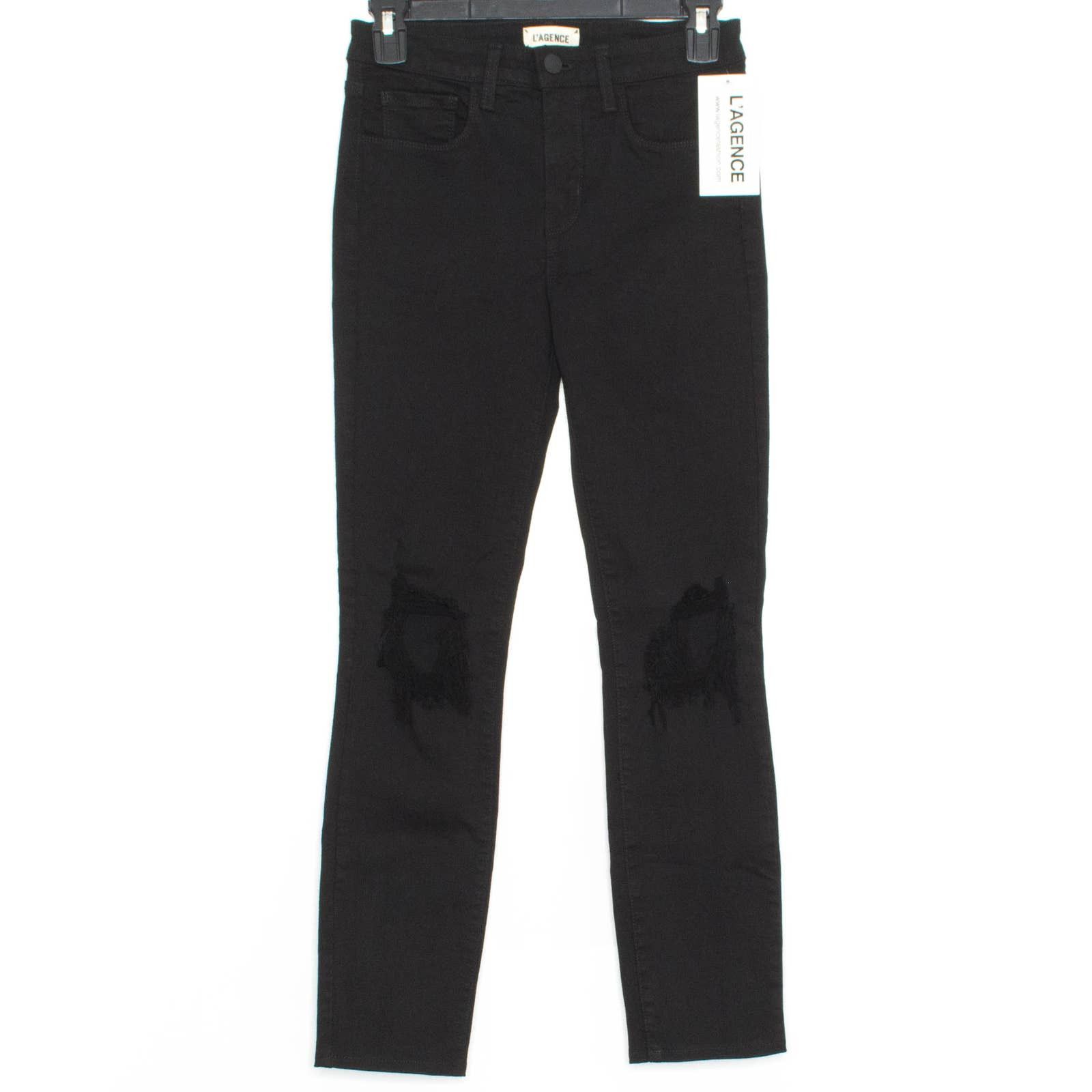 L'AGENCE Jyothi Coated Jean In Noir Coated