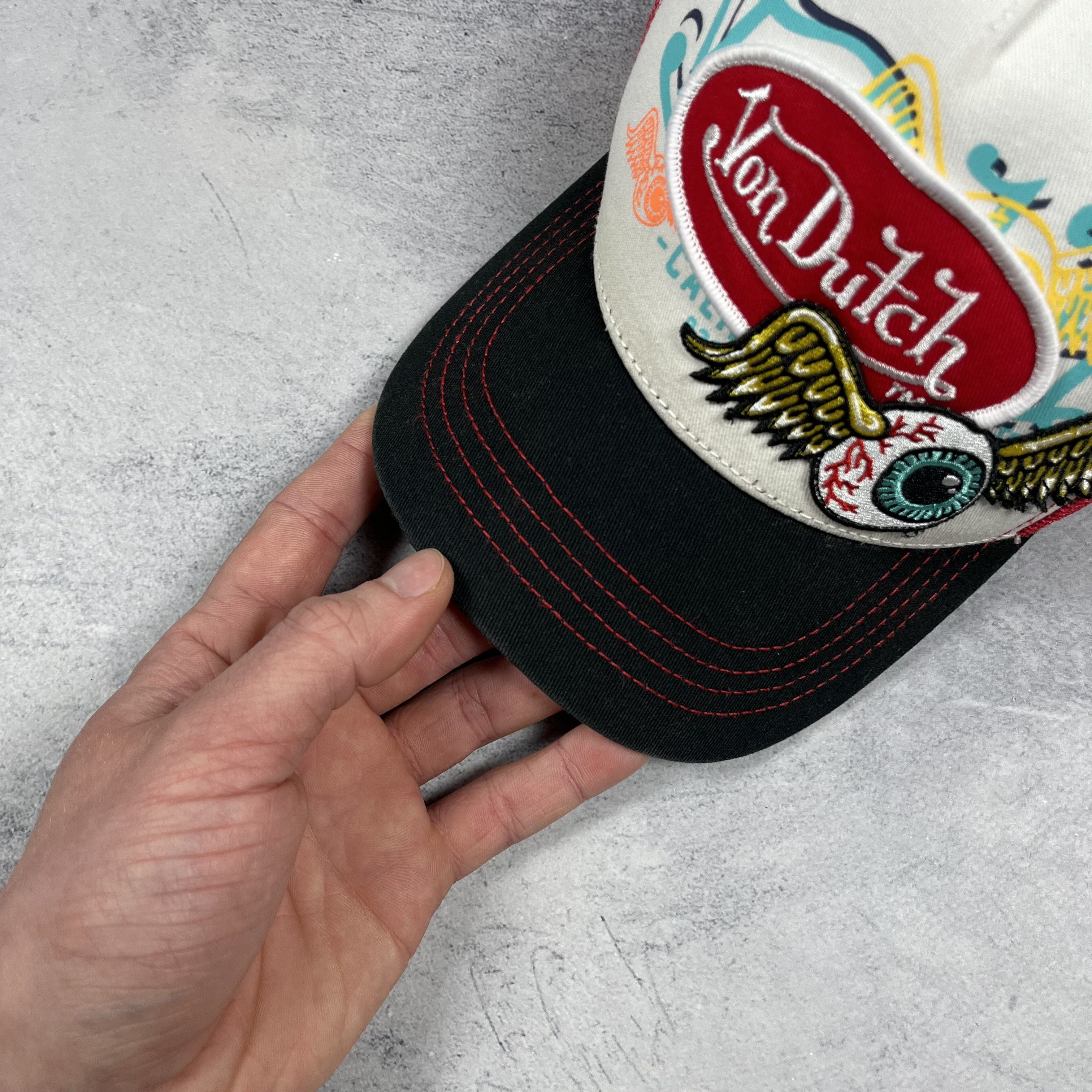 Von Dutch Von Dutch Big Logo Y2K Crazy Trucker Cap Size ONE SIZE - 5 Thumbnail