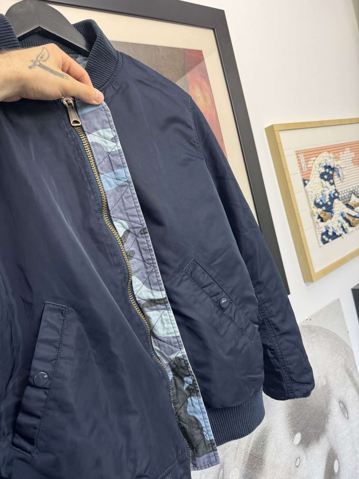 Supreme Supreme Reversible Camo Cotton MA-1 Bomber Jacket 2015 Rare Size US M / EU 48-50 / 2 - 7 Thumbnail