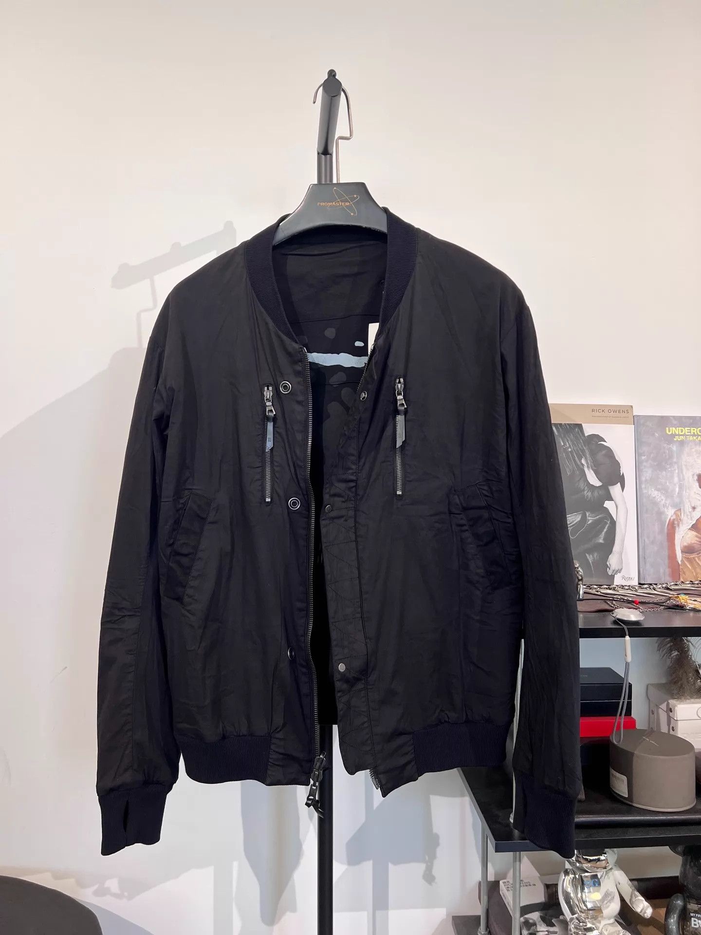 Boris Bidjan Saberi BBS J3 Ma-1 Double-Sided Punched Embroidery Jacket M Size US M / EU 48-50 / 2 - 3 Thumbnail