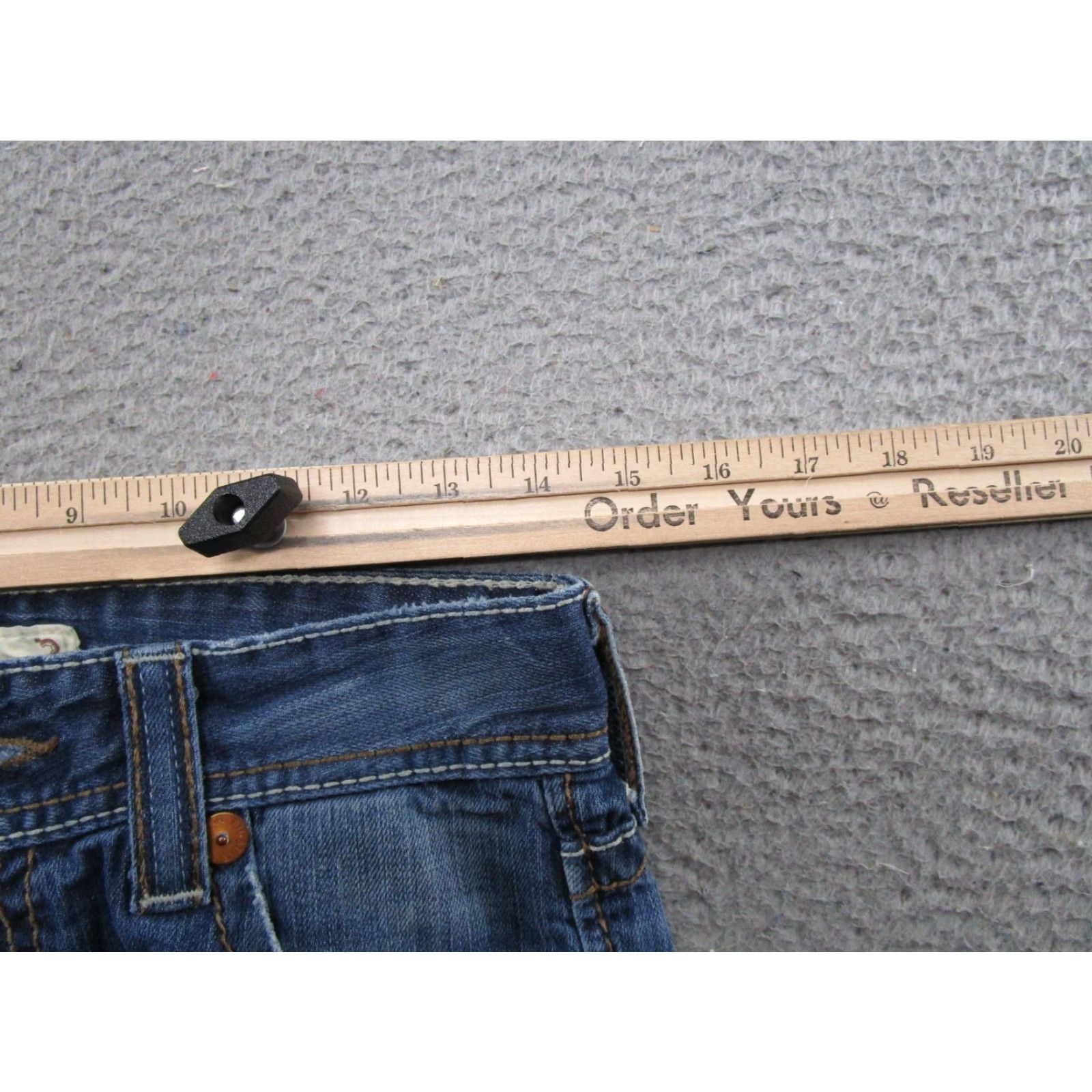 Vintage BKE Buckle Jeans Bootcut Distressed 5-Pocket Denim Flap Pocket Women's 27R Blue Size 27" / US 4 / IT 40 - 7 Thumbnail