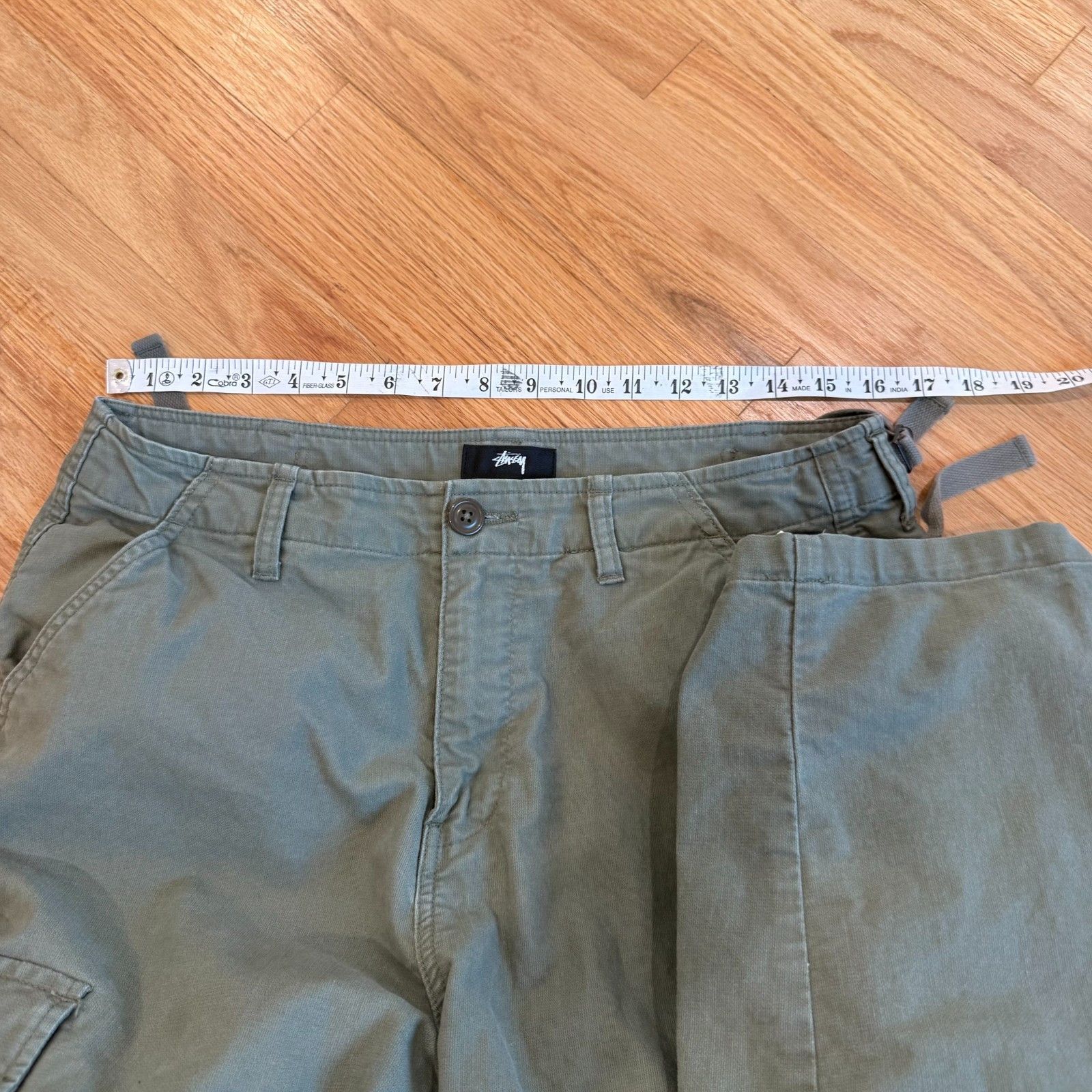 Stussy Stussy Olive Fatigue Surplus Ripstop Cargo Straight Leg Pant Size US 30 / EU 46 - 7 Thumbnail