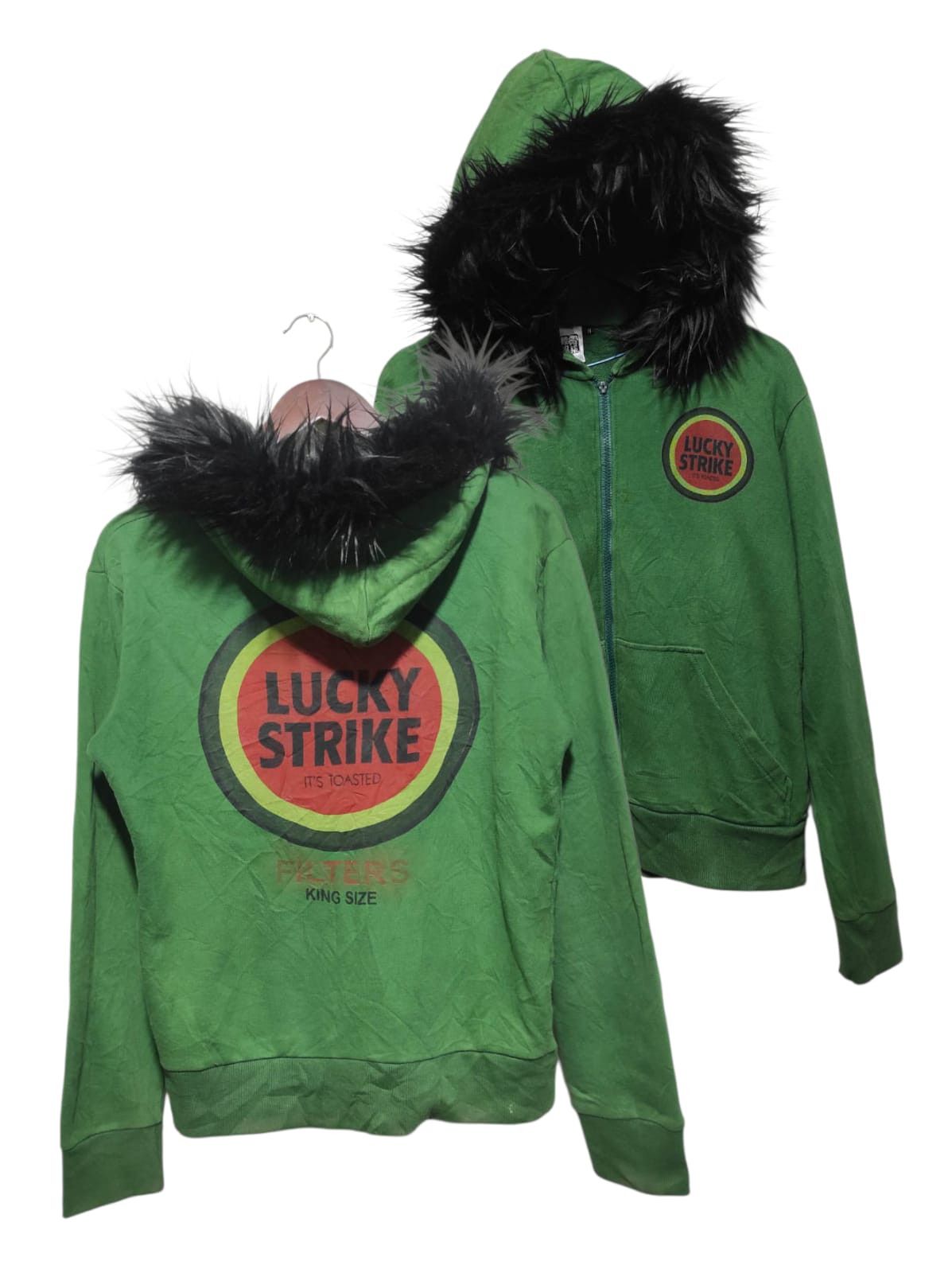 Japanese Brand Lucky Strike zip fur hoodie ifsix LGB style Size US M / EU 48-50 / 2 - 2 Thumbnail
