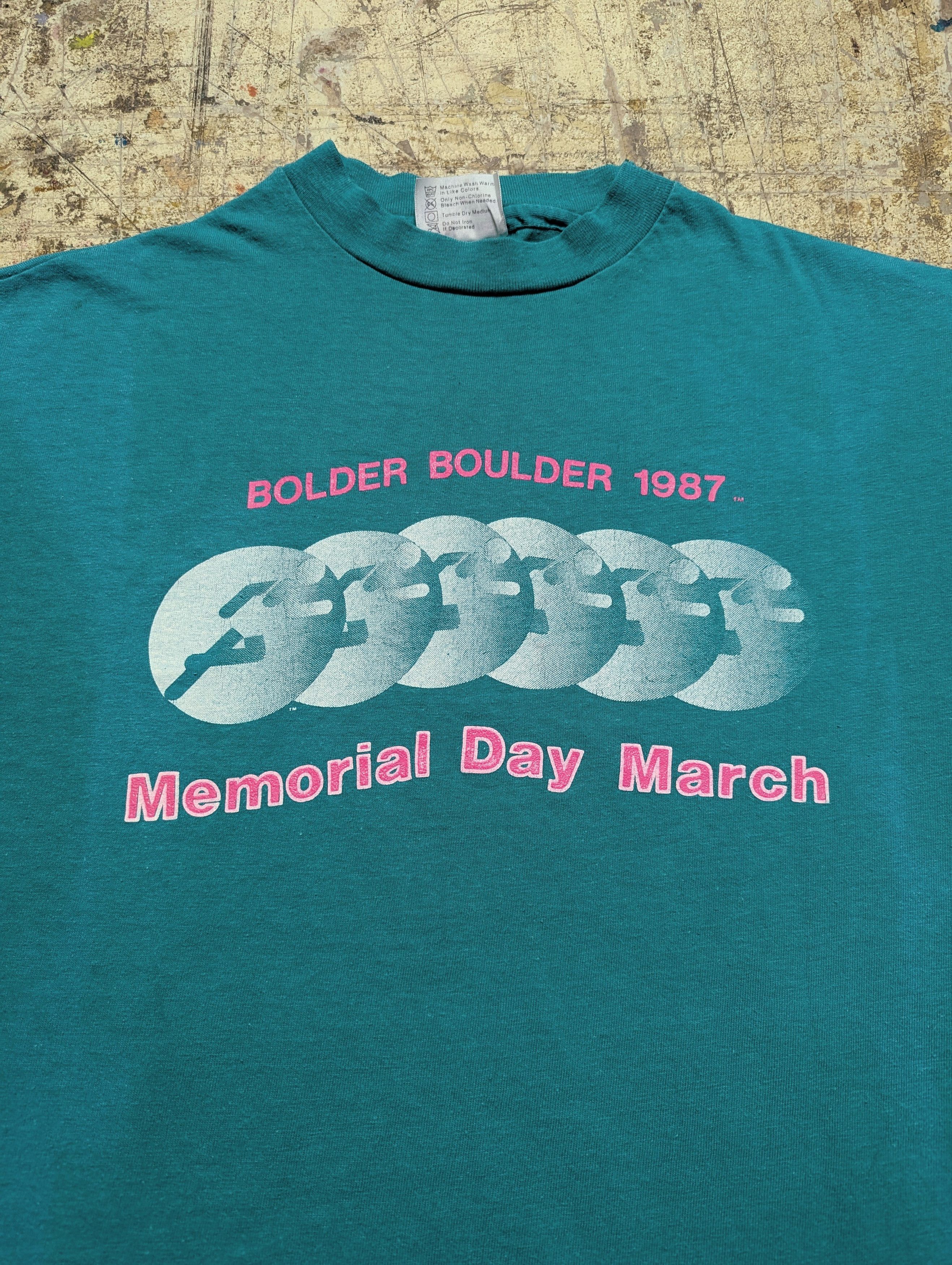 Vintage 1987 Bolder Boulder Memorial Day T Shirt Size US M / EU 48-50 / 2 - 1 Thumbnail