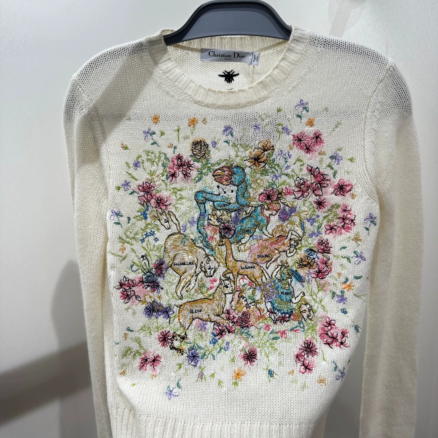 Christian Dior Monsieur Christian Dior mar255 floral cashmere sweater 34 Size XS / US 0-2 / IT 36-38 - 6 Thumbnail