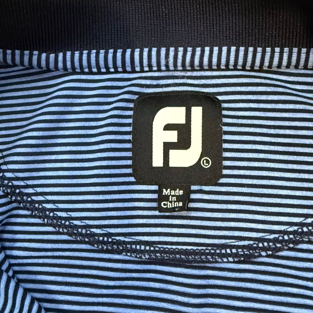 J Brand FootJoy Men’s Golf Polo Shirt Blue Striped L Size US L / EU 52-54 / 3 - 4 Thumbnail
