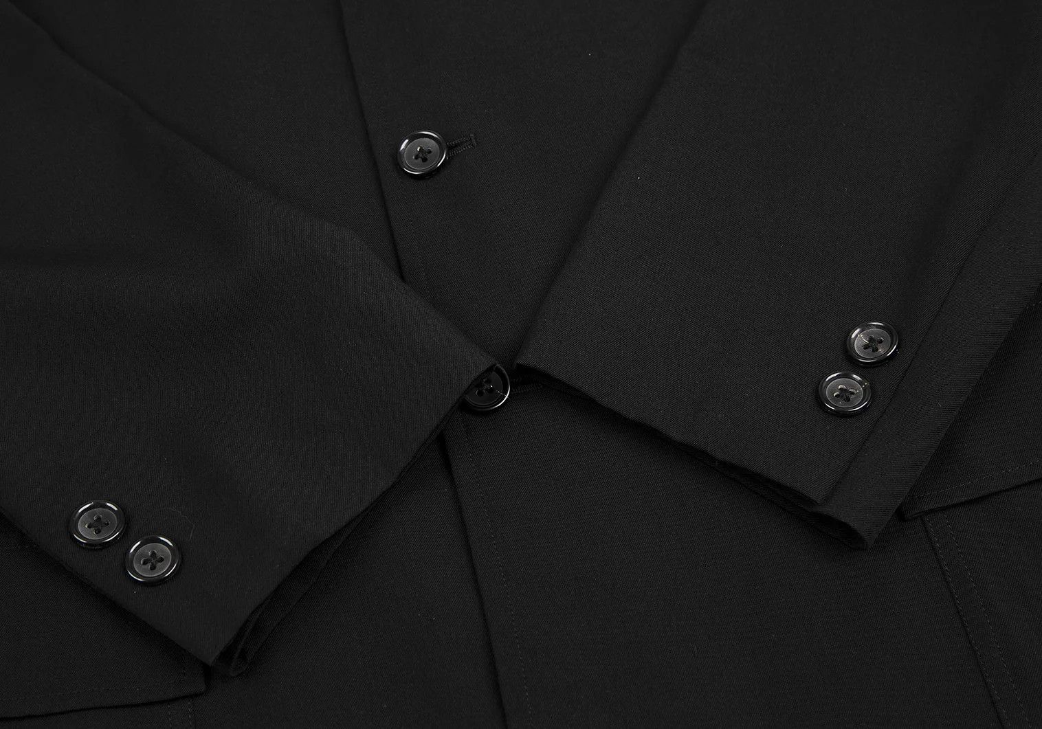 Jean Paul Gaultier Wool Gabardine Long Jacket in Black Size 3 Size US L / EU 52-54 / 3 - 8 Thumbnail