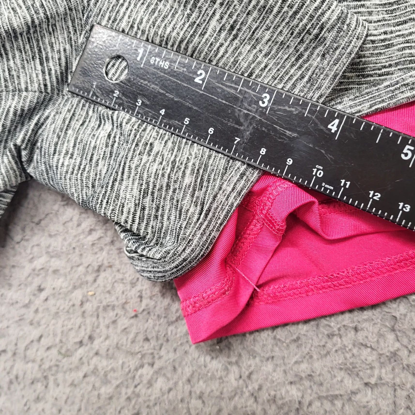 Avia Avia Shorts Women's M Pink & Gray Lined Pockets Athletic Running Golf Striped Multiple Activities Size 32" / US 10 / IT 46 - 5 Thumbnail