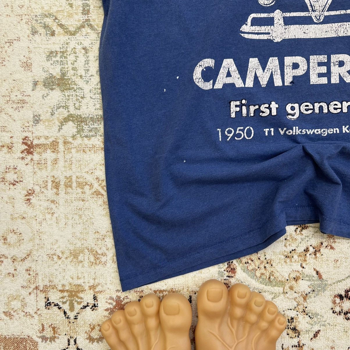 Japanese Brand × Vintage Vintage Volkswagen T-shirts Campervan Big Logo Used Size US XXL / EU 58 / 5 - 3 Thumbnail