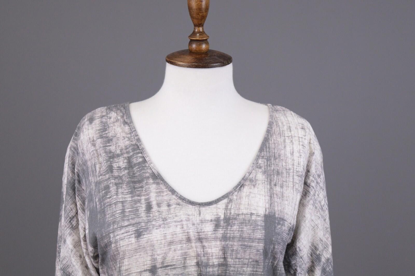 Oscar De La Renta Oska Gray Printed 3/4 Sleeve Top Shirt Size 1 / S Size M / US 6-8 / IT 42-44 - 2 Thumbnail