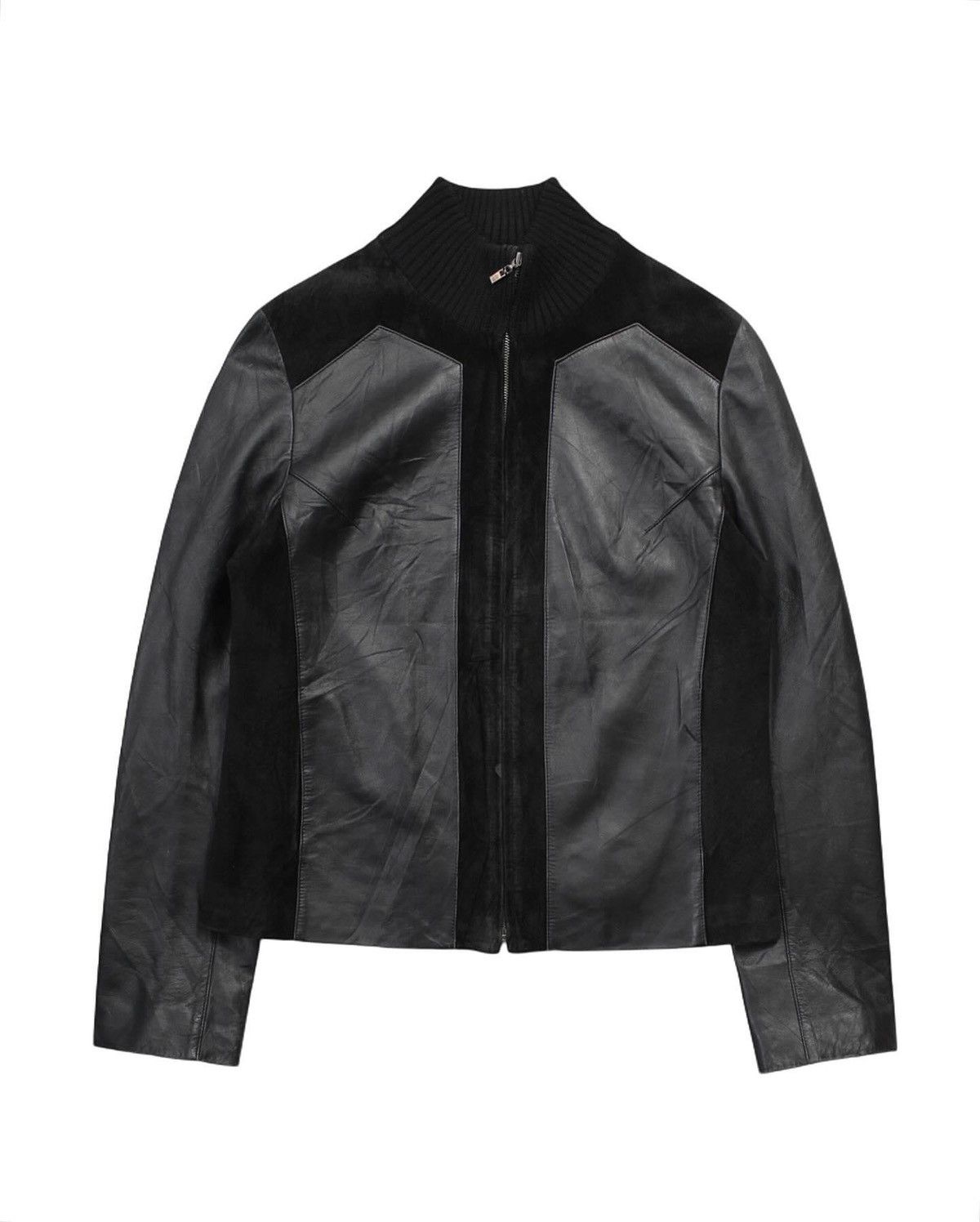 Vintage SS2003 YK038 SUEDE/LAMBSKINS LEATHER JACKET Size M / US 6-8 / IT 42-44 - 1 Thumbnail