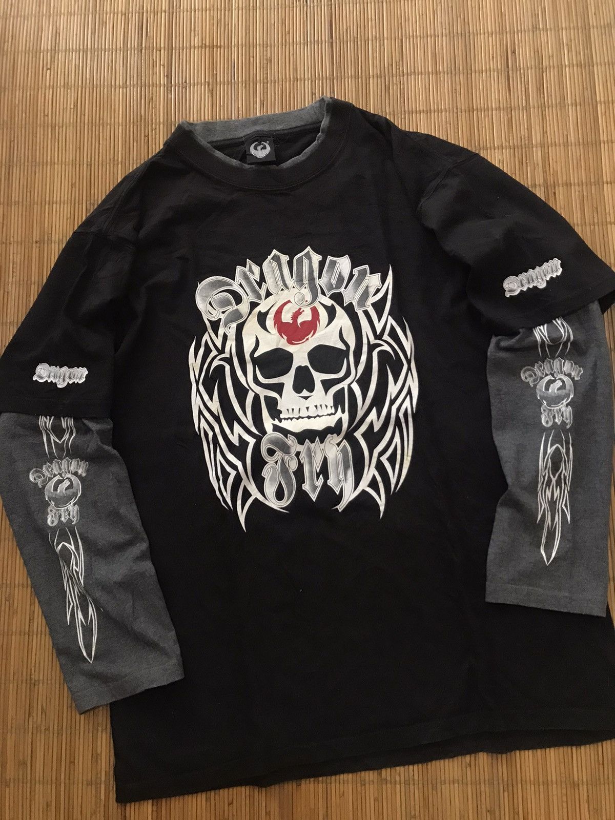 14th Addiction Y2K Dragon Skull Skateboard Longsleeve Size US L / EU 52-54 / 3 - 3 Thumbnail