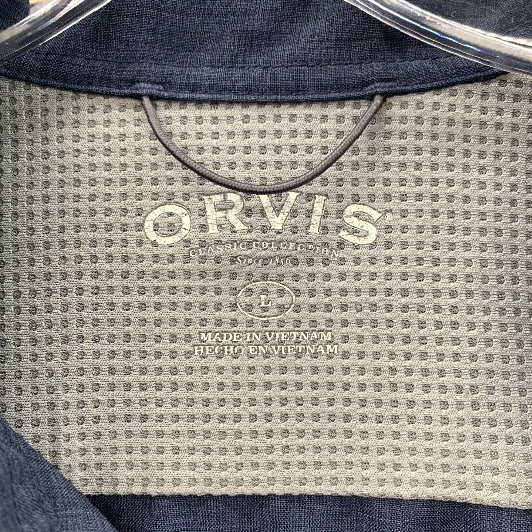 Orvis Orvis Tech Shirt Men's Large Navy Outdoor Hiking Fishing Performance Gorpcore Mens Size US L / EU 52-54 / 3 - 3 Thumbnail