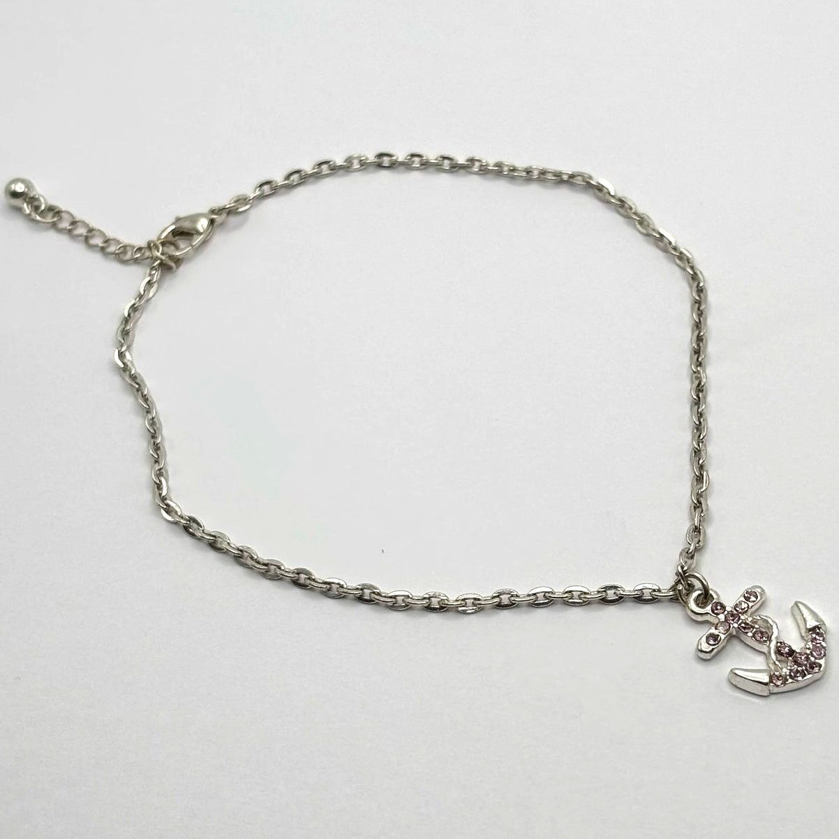 Other Silver & Pink Anchor Anklet Size ONE SIZE - 4 Thumbnail