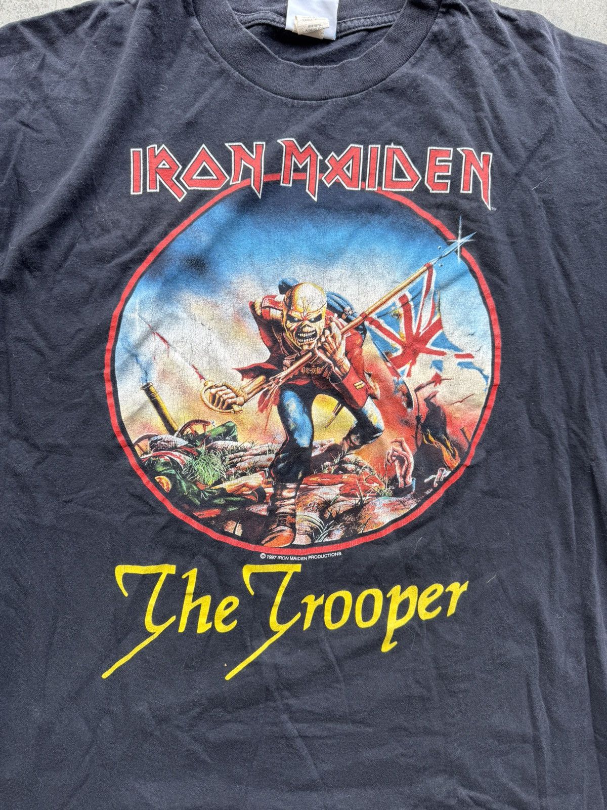 Band Tees × Iron Maiden × Vintage Vintage 1999 Iron Maiden “Eddies Onslaught” Tour Tee Size US XL / EU 56 / 4 - 2 Thumbnail