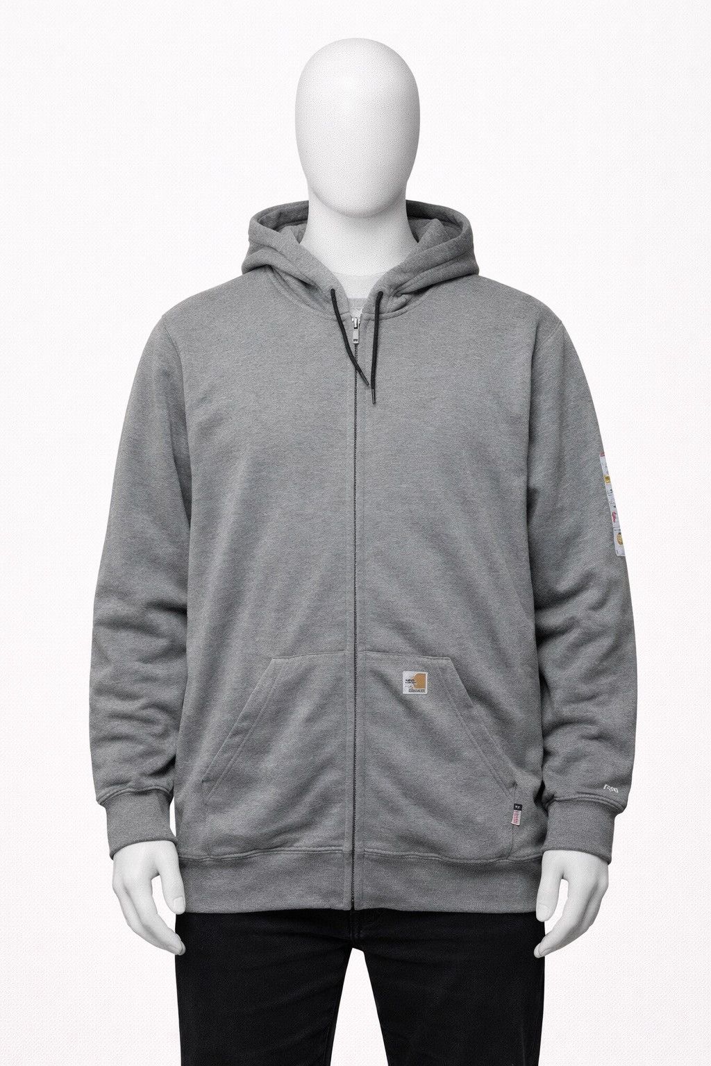 Carhartt Carhartt New Grey Full Zip Hoodie Size L Vintage Size US L / EU 52-54 / 3 - 1 Thumbnail