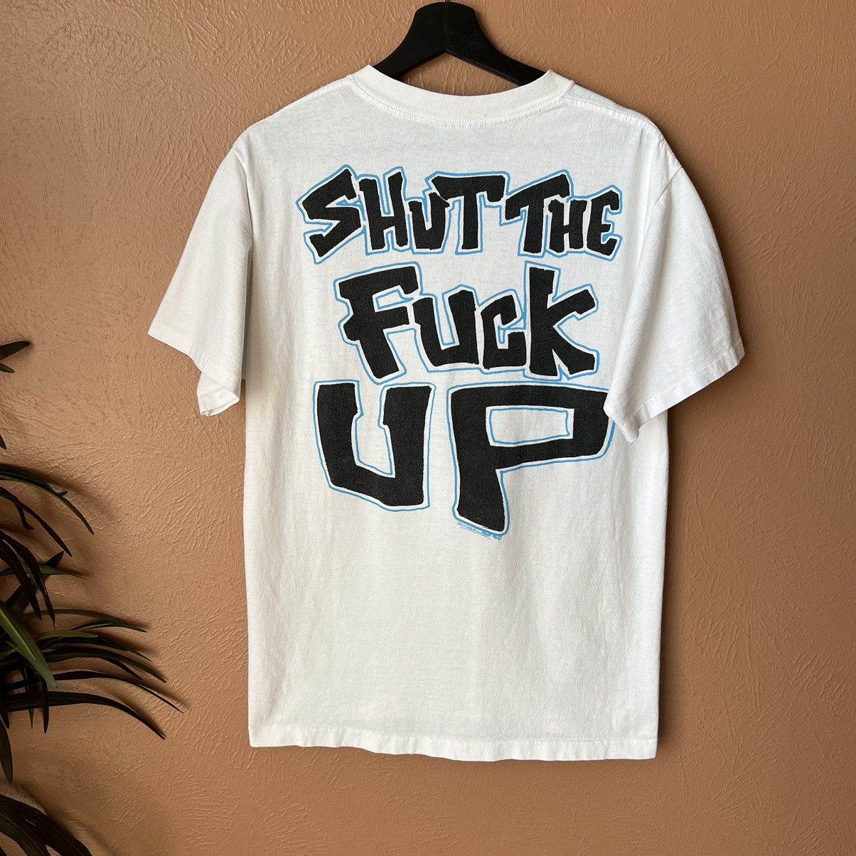 Vintage Vintage Shut The Fuck Up 1990 Graffiti T Shirt 90s | Grailed