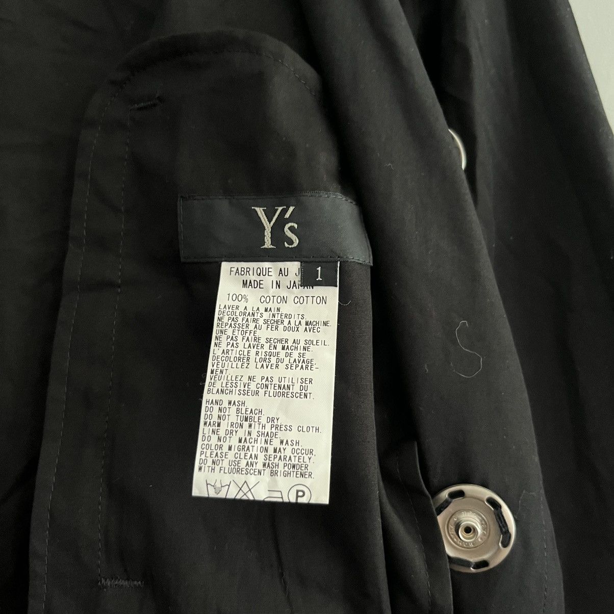 Yohji Yamamoto Y's Yohji Yamamoto Cropped Pea Coat Size S / US 4 / IT 40 - 5 Thumbnail