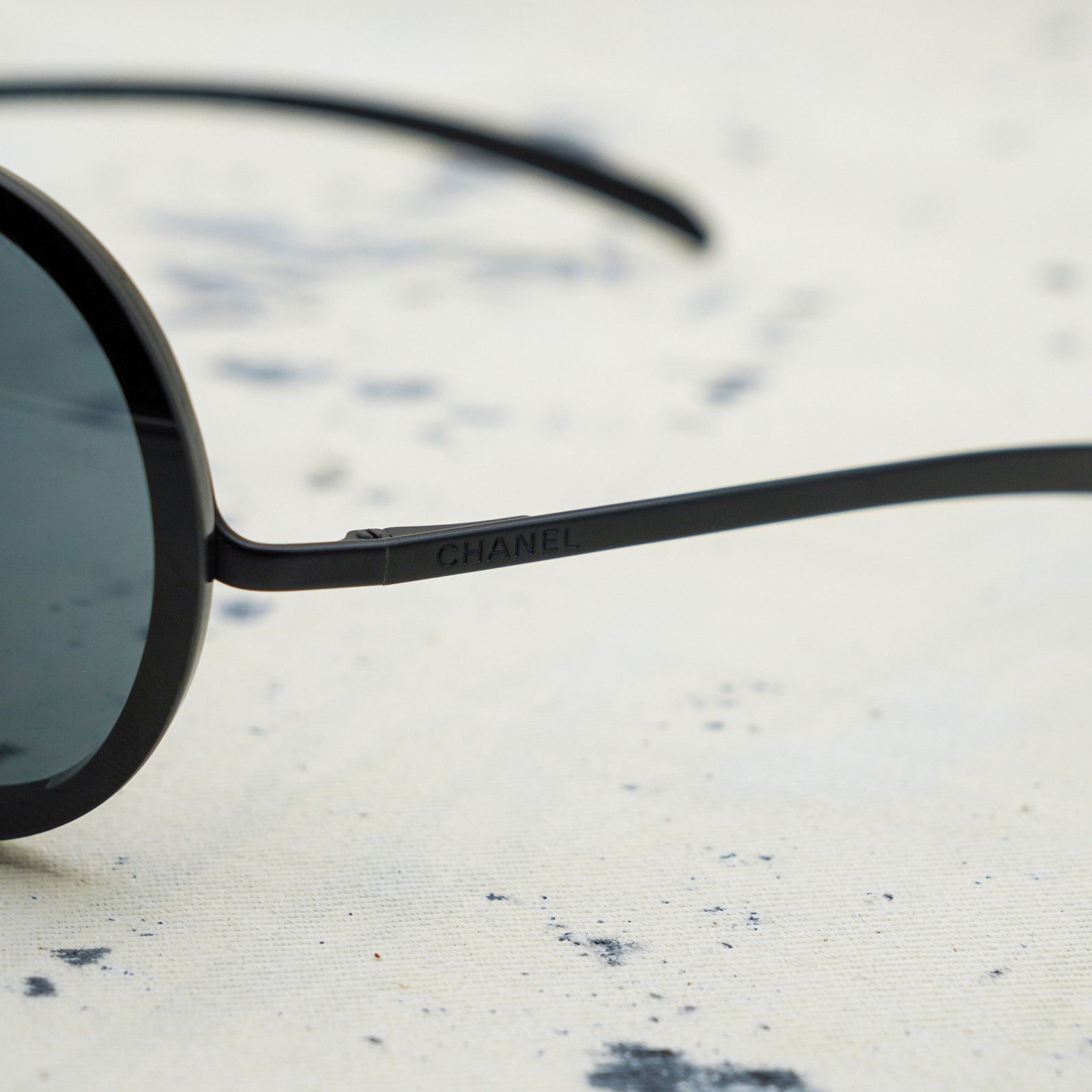 Chanel Vintage сhanel 6006 black wrap aviator logo sunglasses Size ONE SIZE - 4 Thumbnail