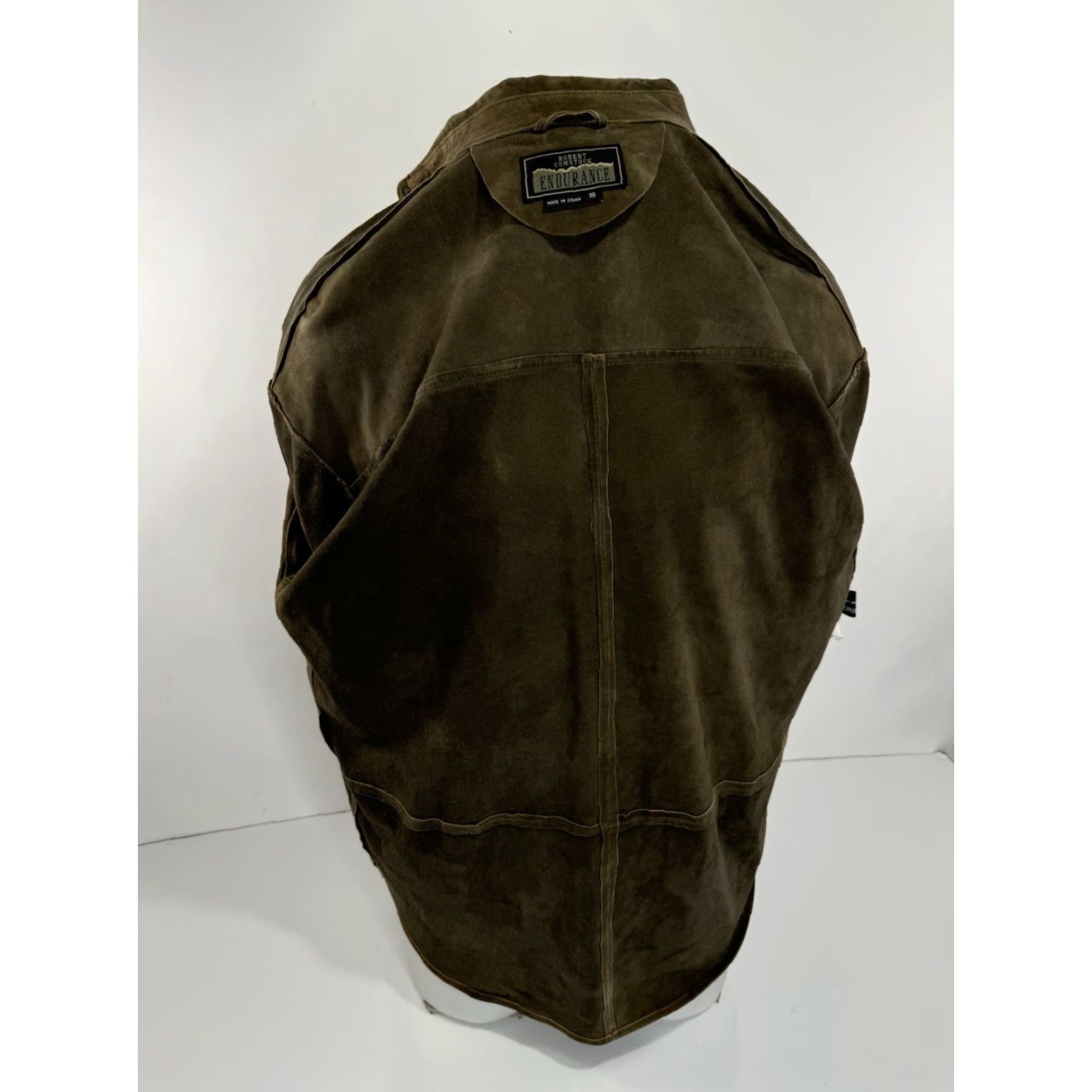 Vintage Robert Comstock Endurance - Suede Leather Mens S Shirt Jacket Size US S / EU 44-46 / 1 - 4 Thumbnail