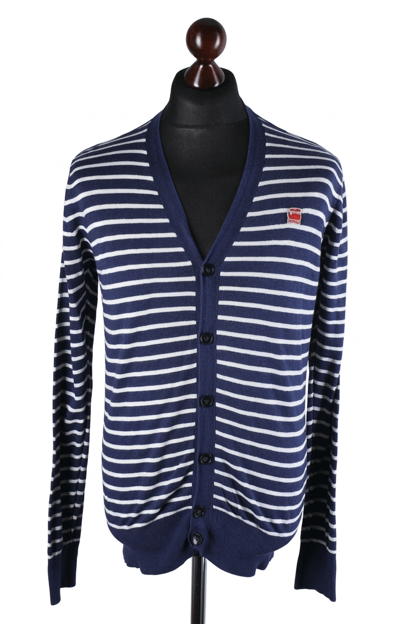 G-Star G-Star Raw Clives Striped Cardigan Knit Long Sleeve Top Size US M / EU 48-50 / 2 - 1 Thumbnail