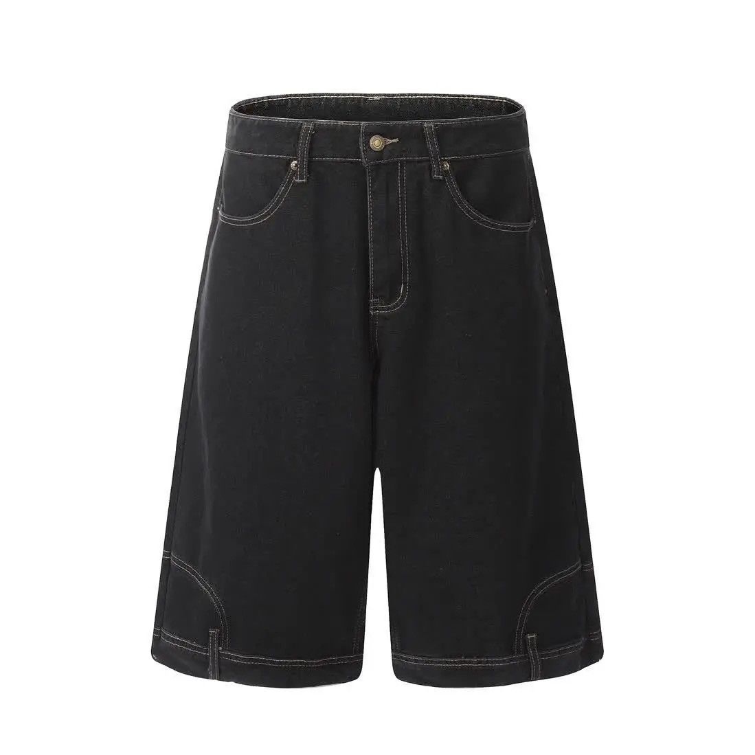 Vintage Inverted Denim Jorts Vintage Style Baggy Hip Hop Party Size US 32 / EU 48 - 4 Thumbnail
