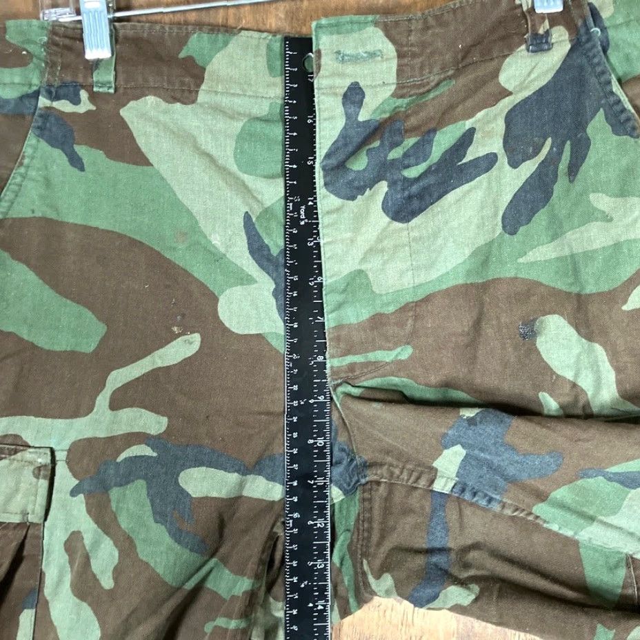 Vintage VINTAGE Military Army Combat Unisex Trousers Green Woodlands Camouflage Uniform Small R Size US 29 - 6 Thumbnail