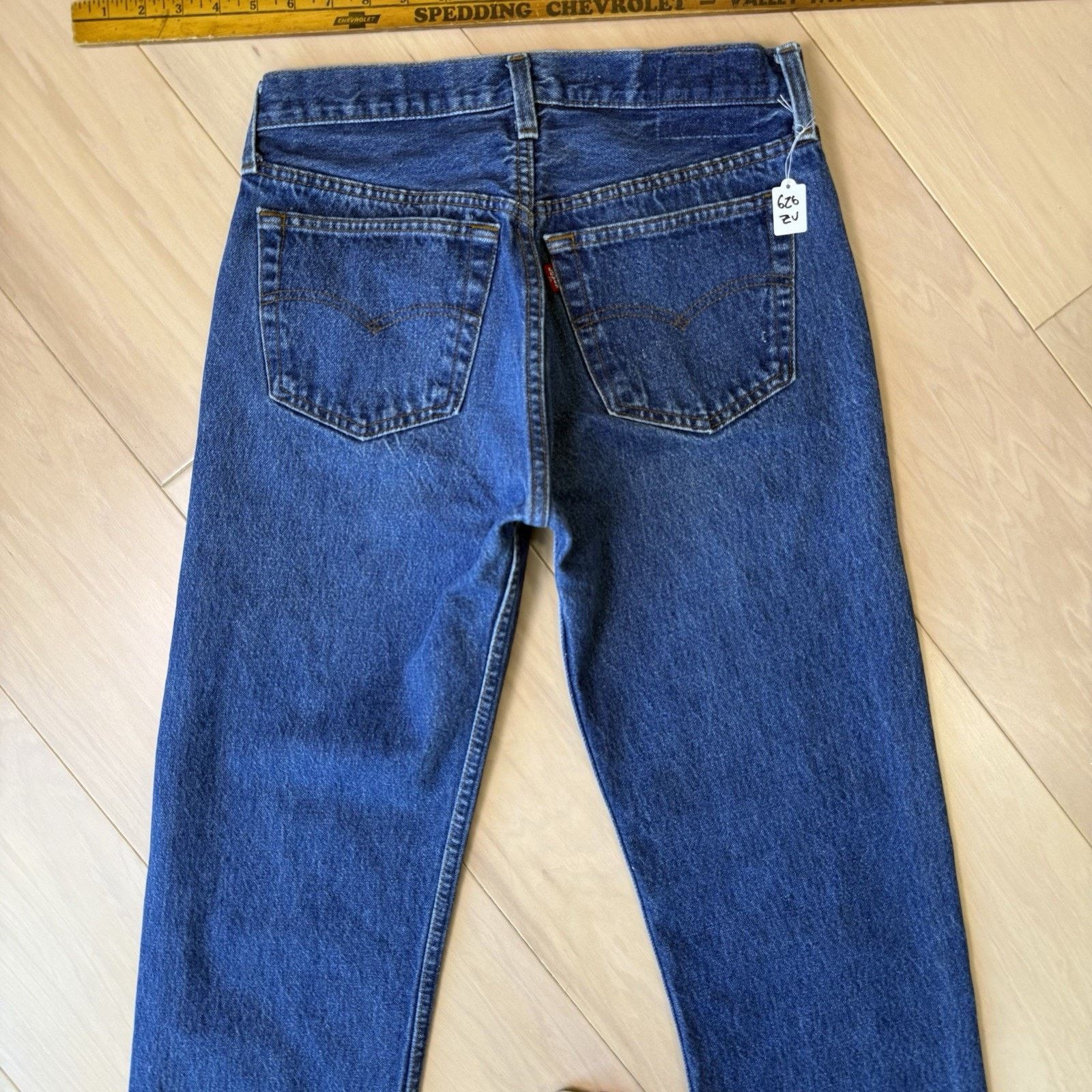 Levi's Vintage Levis 501 Jeans 29 Blue Dark Wash Straight Leg 80s Size US 29 - 8 Thumbnail