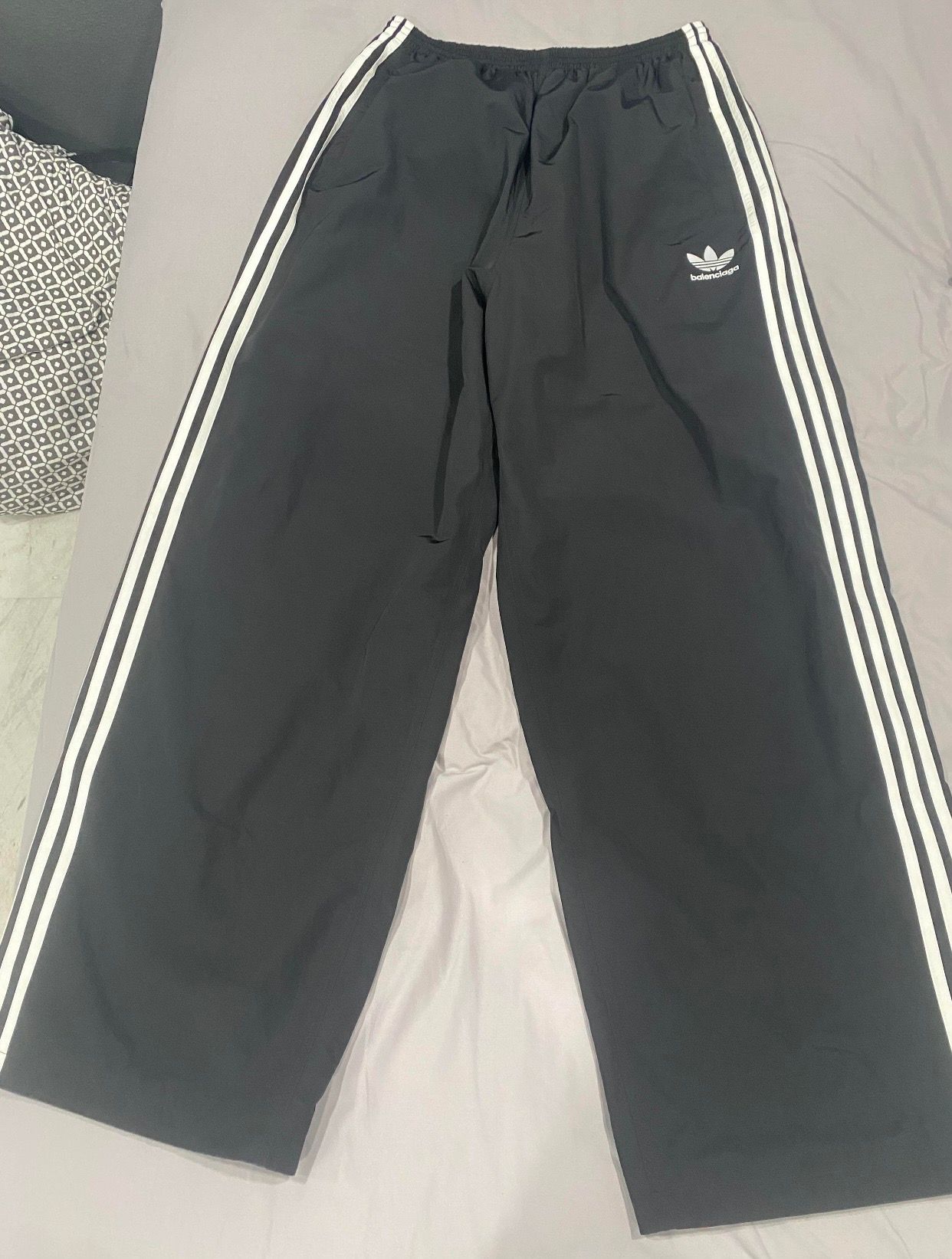 Pre-owned Balenciaga X Adidas Track Suit Sport Pants In Black