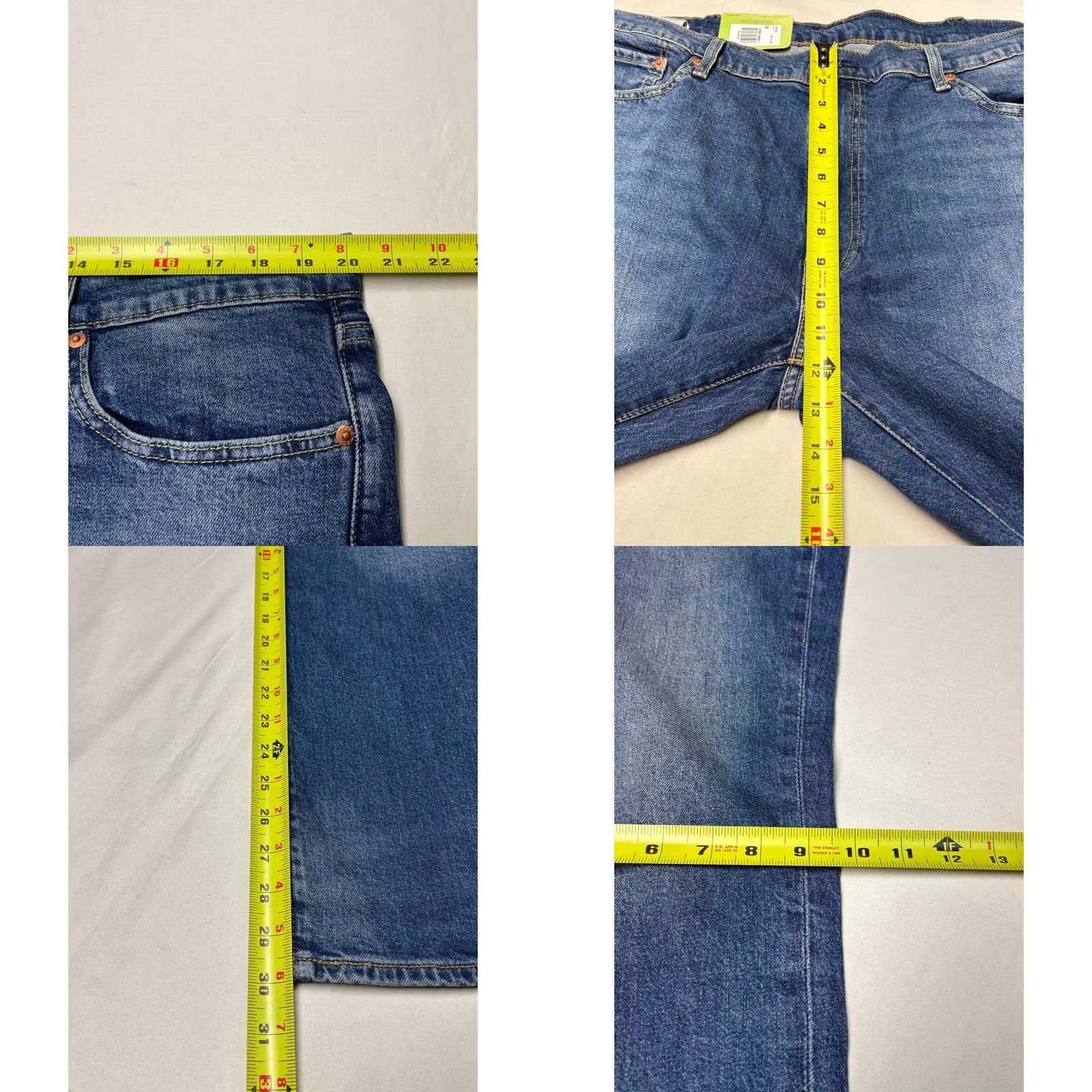 Levi's Levi's Premium 541 Jeans Straight Medium Wash Blue 40x30 Mens Big & Tall Regular Stretch Denim 5-Pocket Logo 40 in Waist Size US 40 / EU 56 - 9 Thumbnail