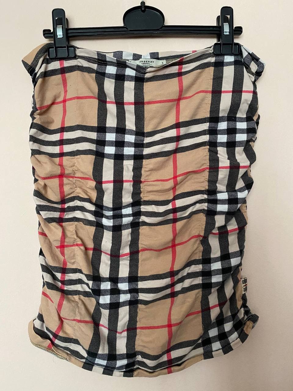 Burberry × Vintage 📌 RARE Burberry NOVA CHECK tube top Size XL / US 12-14 / IT 48-50 - 1 Thumbnail