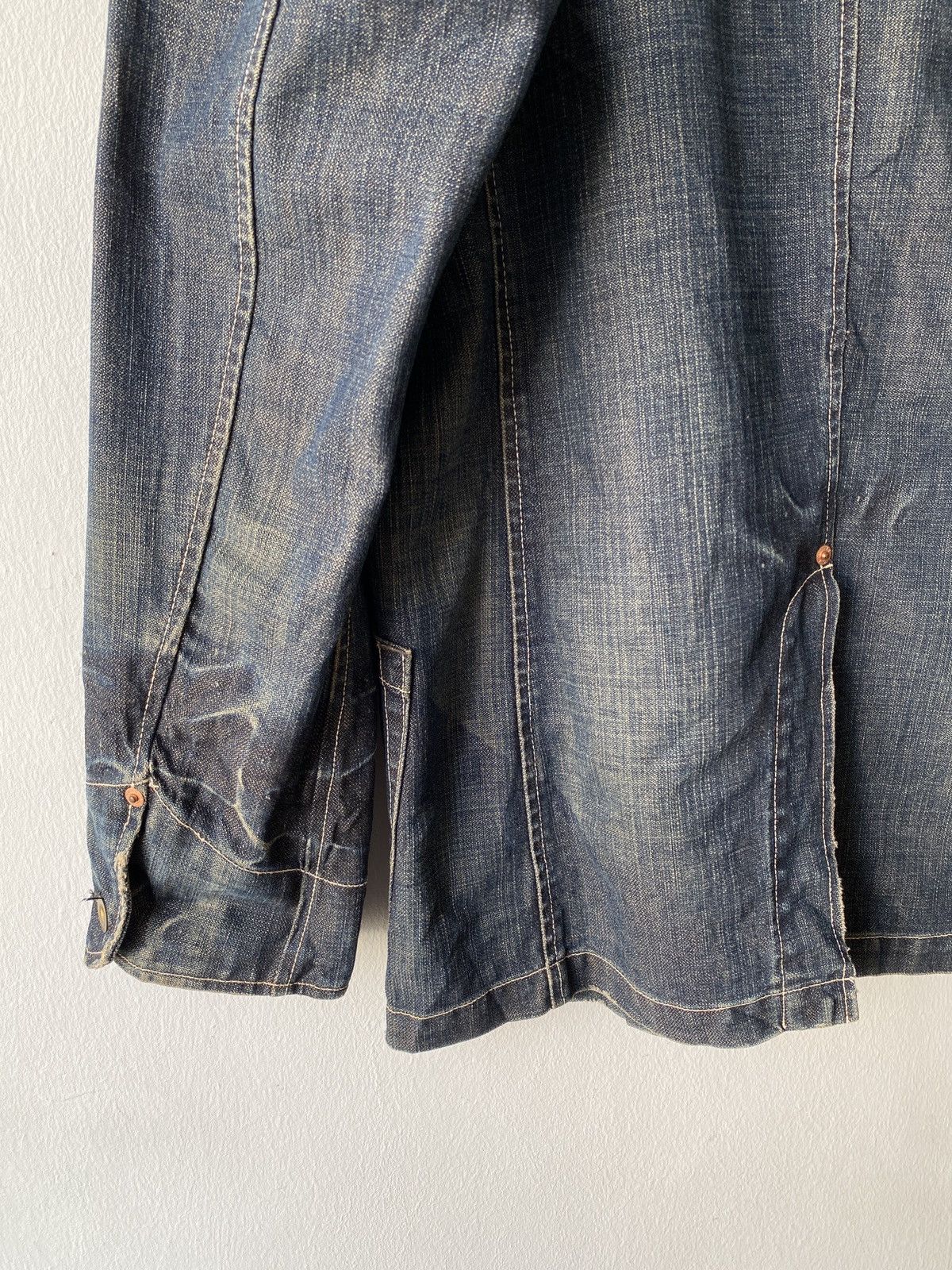 Levi's × Levi's Vintage Clothing × Vintage 2000s - Levi’s Redloop Workwear Design Denim Jacket Size US L / EU 52-54 / 3 - 13 Thumbnail