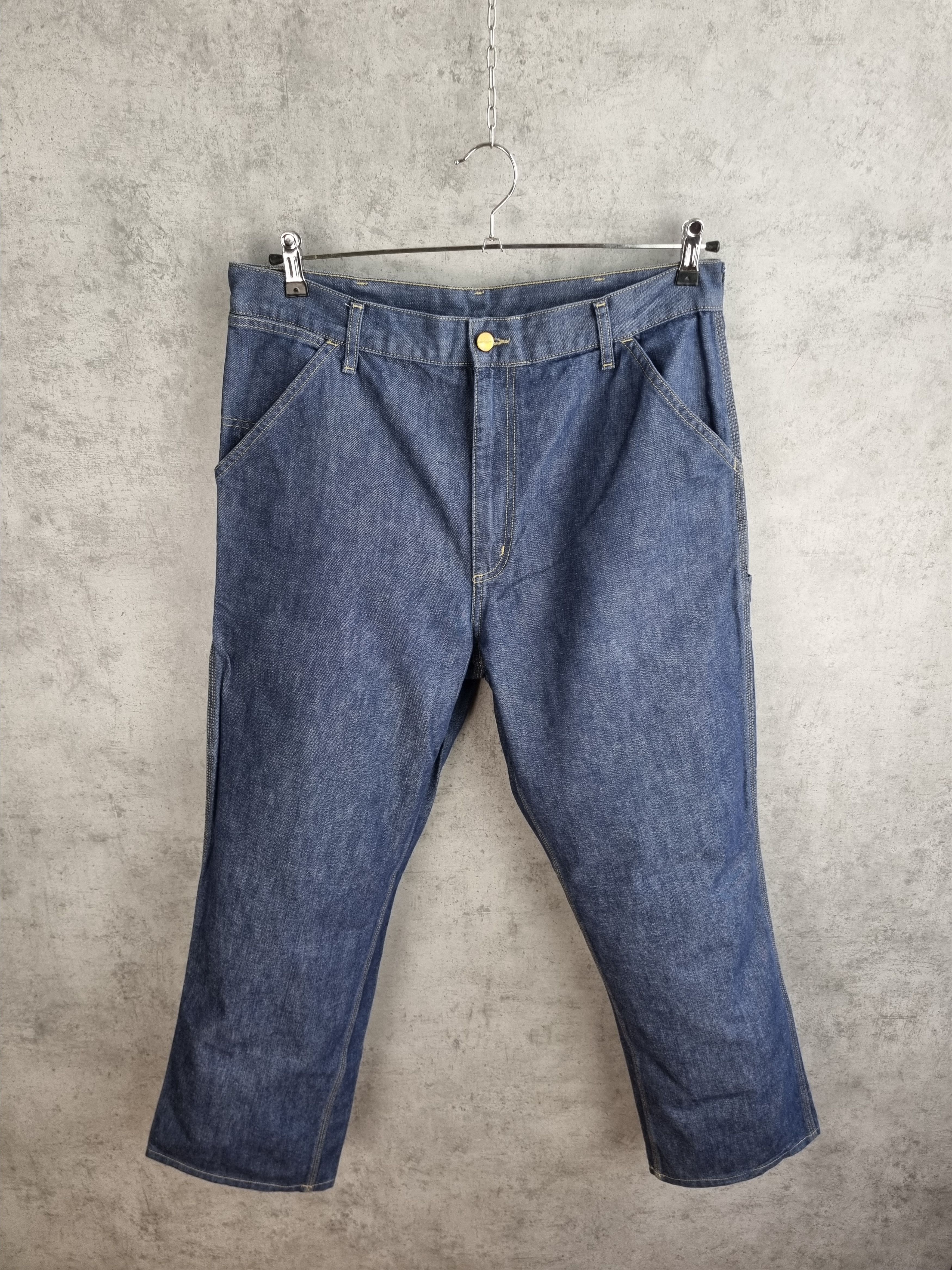 Carhartt × Carhartt Wip Carhartt Carpenter Raw Denim Jeans Size US 36 / EU 52 - 2 Thumbnail