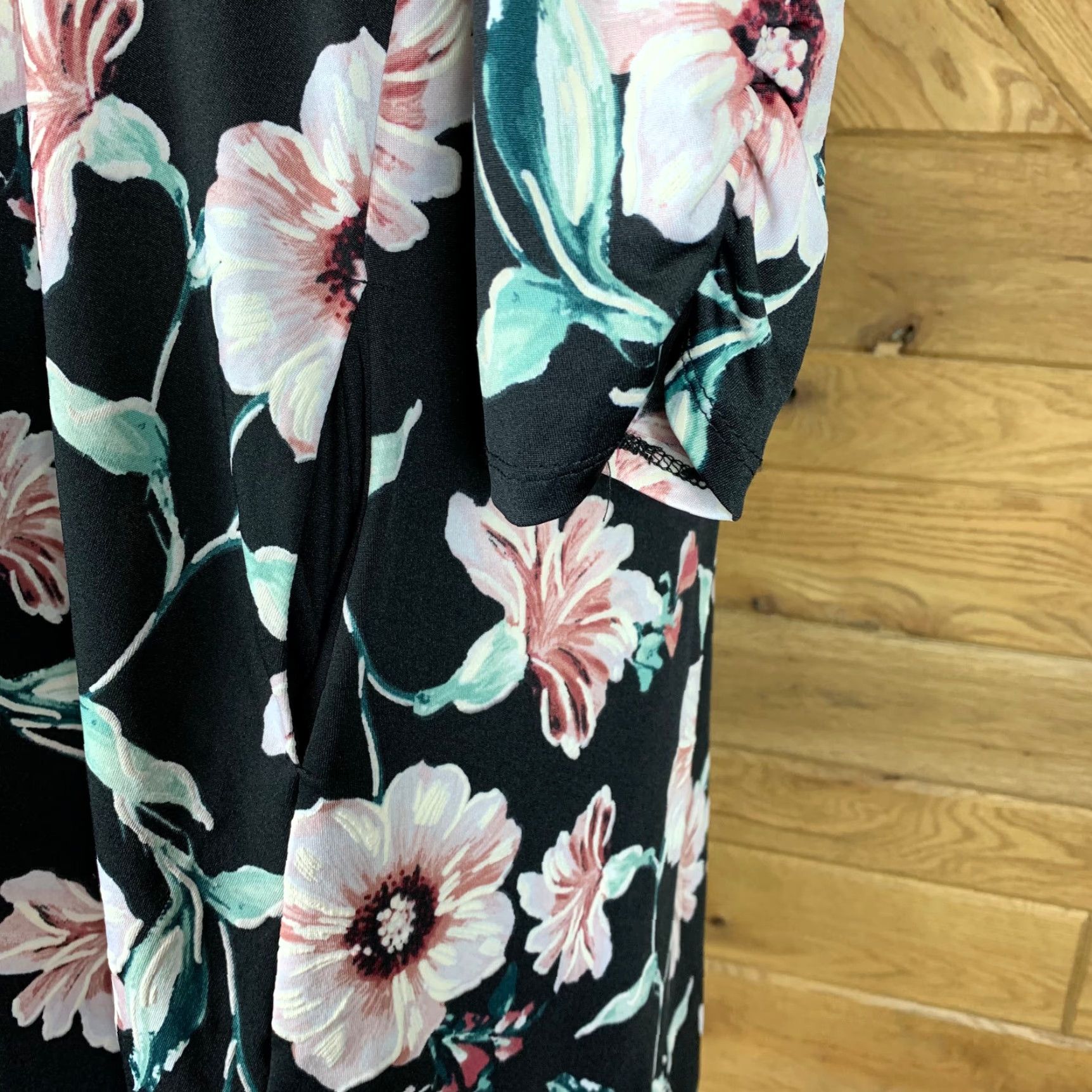Apt. 9 APT.9 Womens Dress Blouson Short Multicolor Floral Print Round Neck Pullover Casual M Womens Size M / US 6-8 / IT 42-44 - 7 Thumbnail