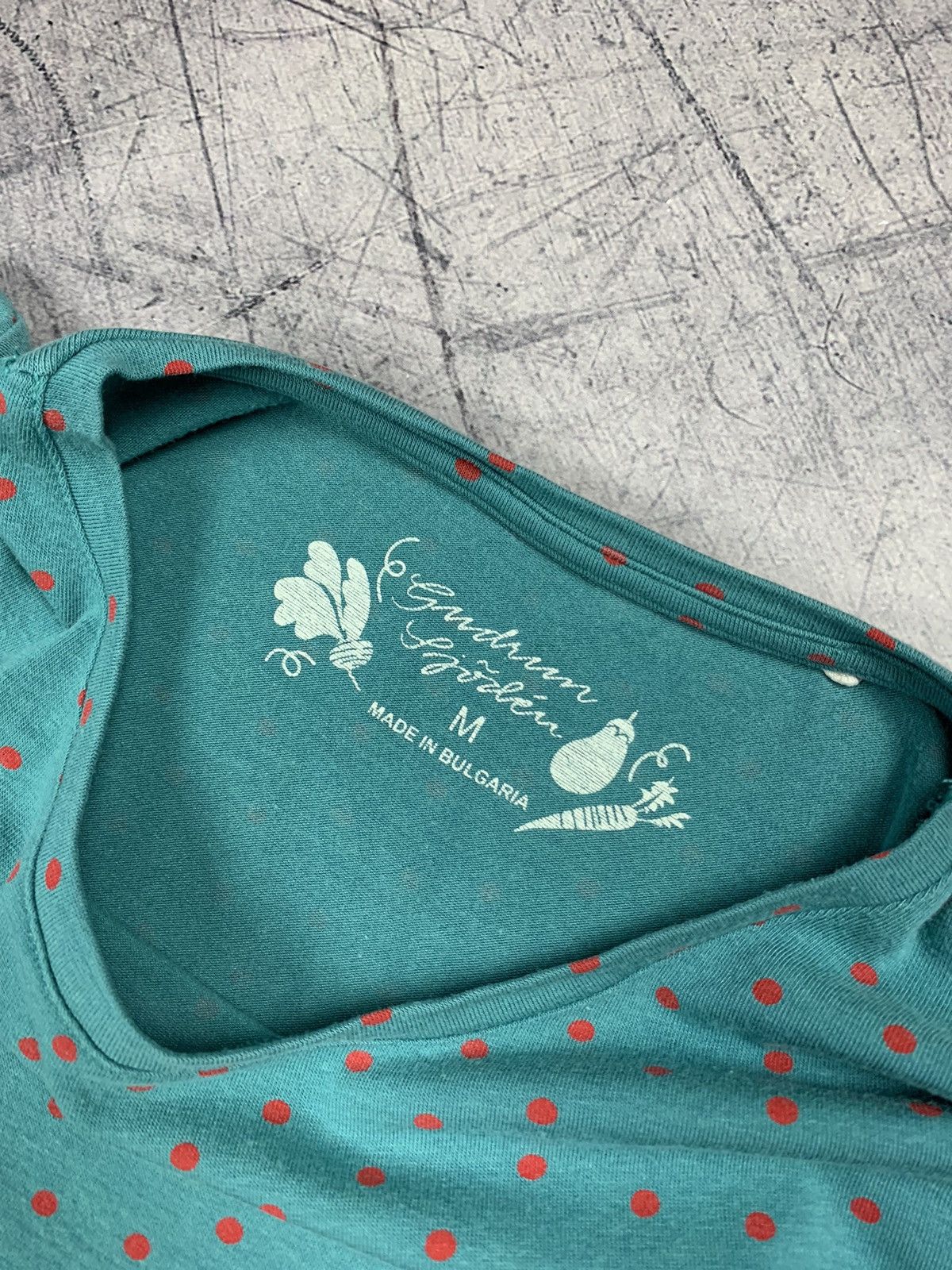 Gudrun Sjoden Gudrun Sjoden Polka Dot Pattern Long Sleeve Tee Sz M Green Size M / US 6-8 / IT 42-44 - 5 Thumbnail
