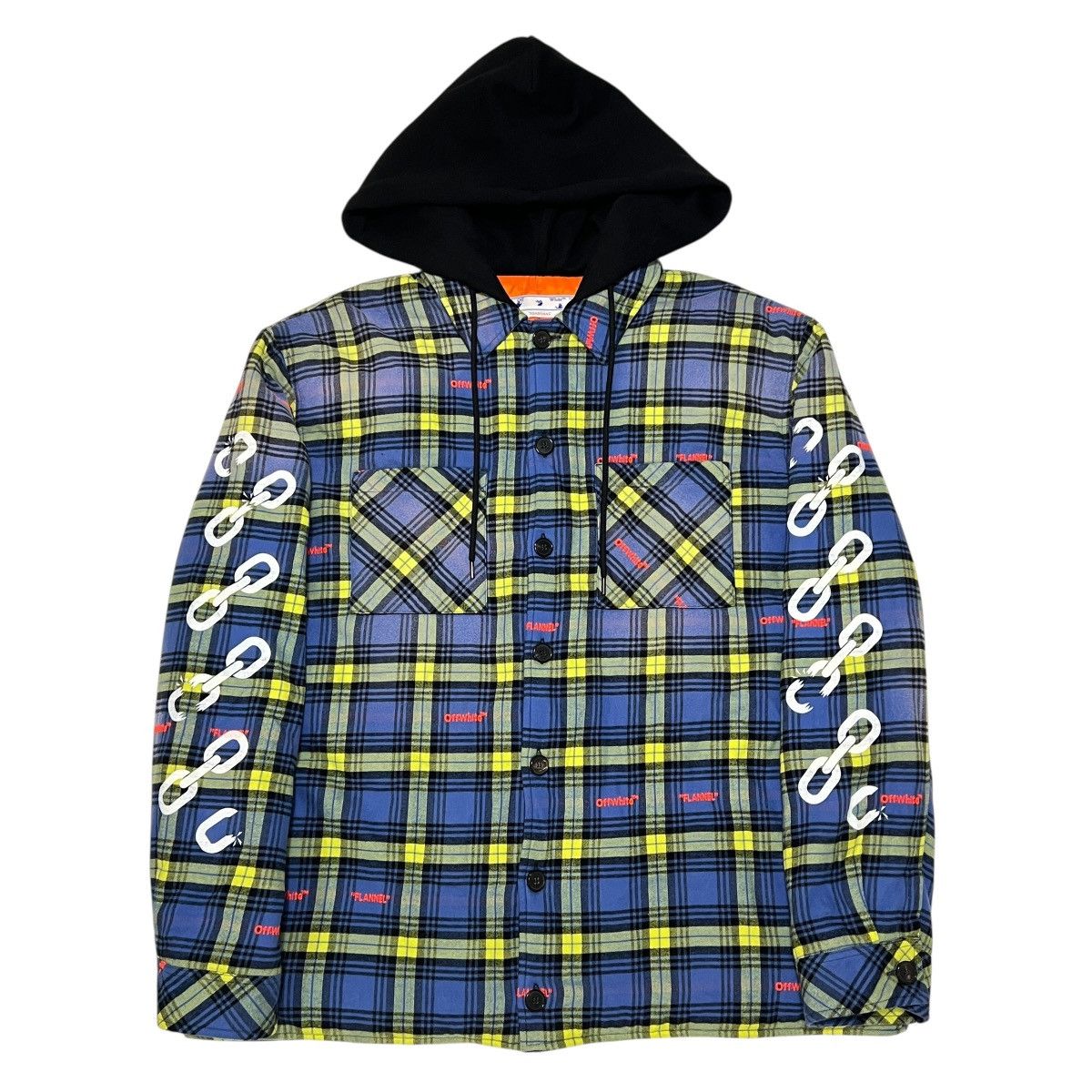 Off-White OFF-WHITE Virgil Abloh Flannel Hooded Padded Jacket Size US L / EU 52-54 / 3 - 1 Thumbnail