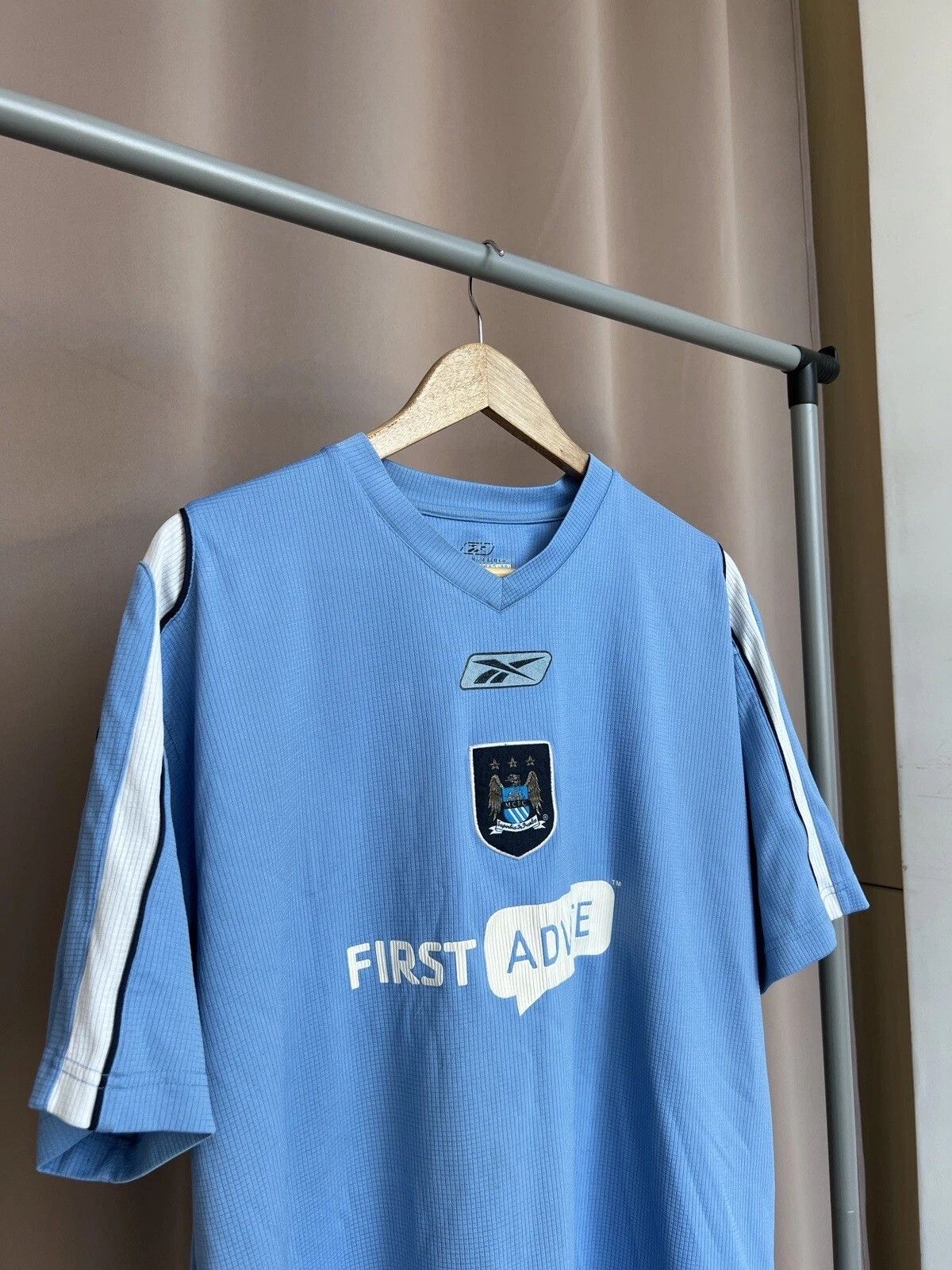 Reebok FC Manchester City 2003/2004 Training Football Shirt XL/XXL Size US XL / EU 56 / 4 - 3 Thumbnail